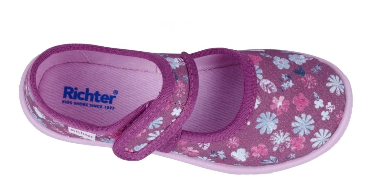 Richter Hausschuh »Mia WMS: Mittel«, Kindergartenschuhe mit WMS, Größenschablone zum Download