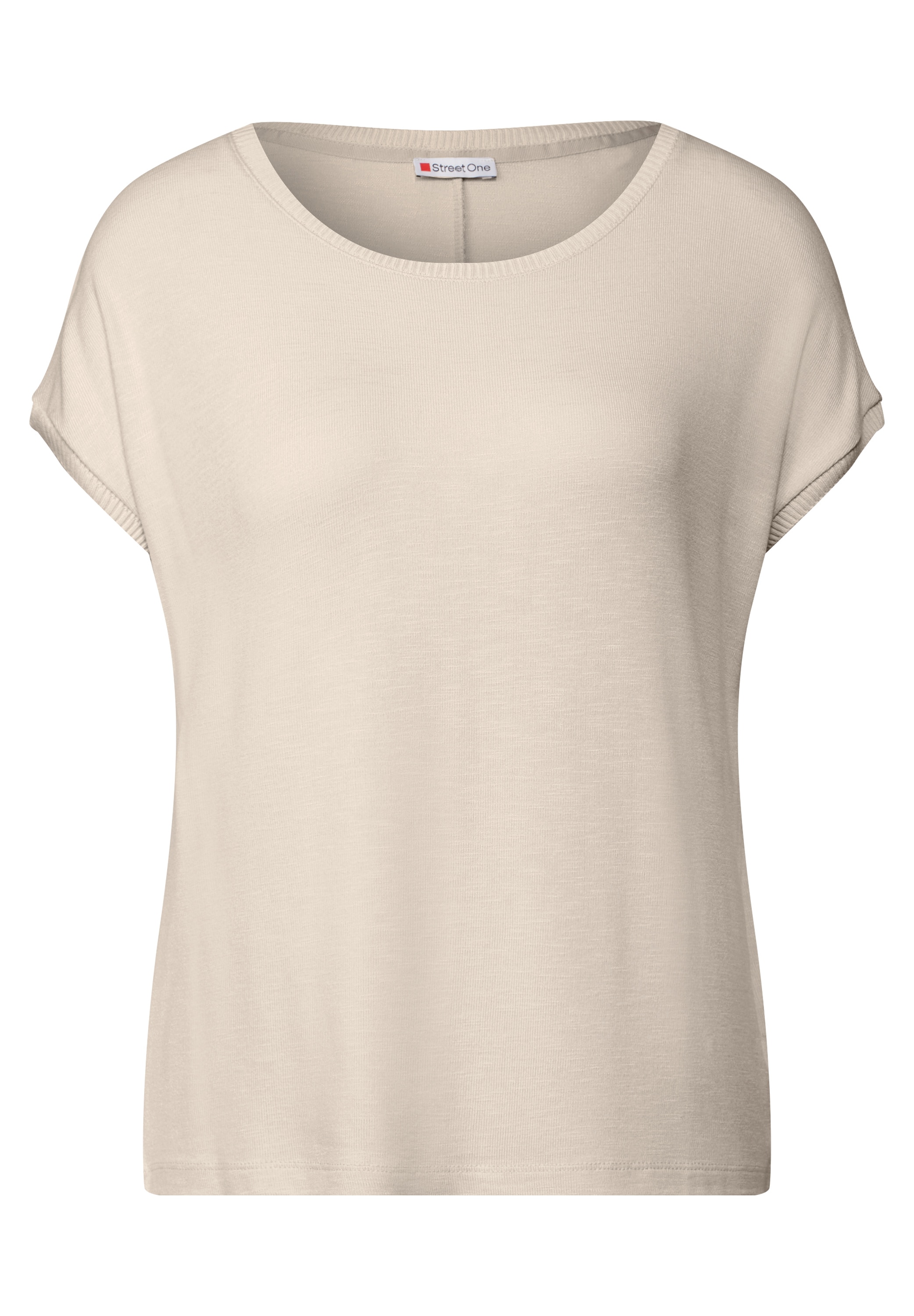 STREET ONE T-Shirt, mit Materialmix