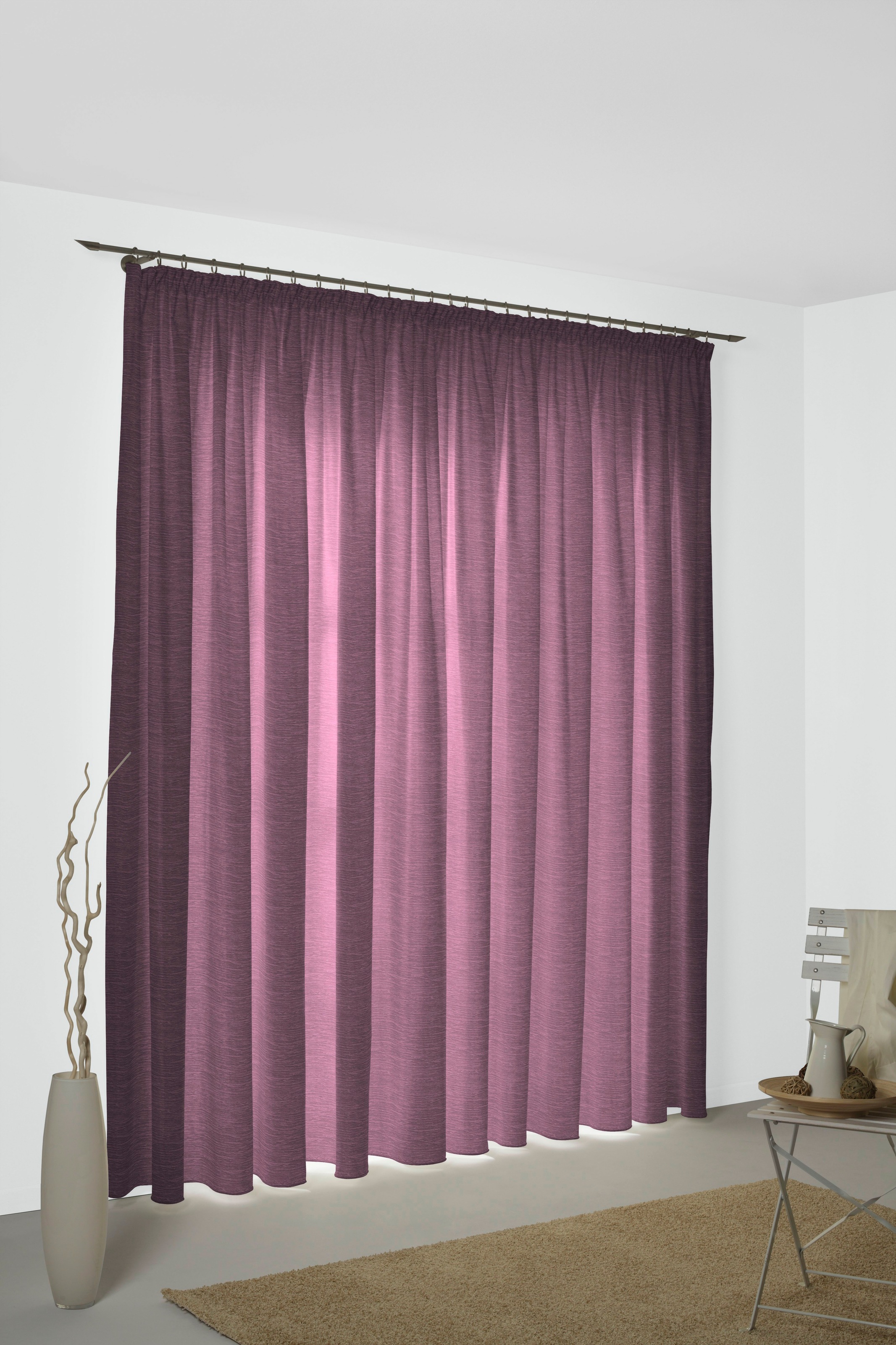 Wirth Vorhang "Trondheim 328 g/m²" Kräuselband 1 Stk. tlg. nach Maß günstig online kaufen