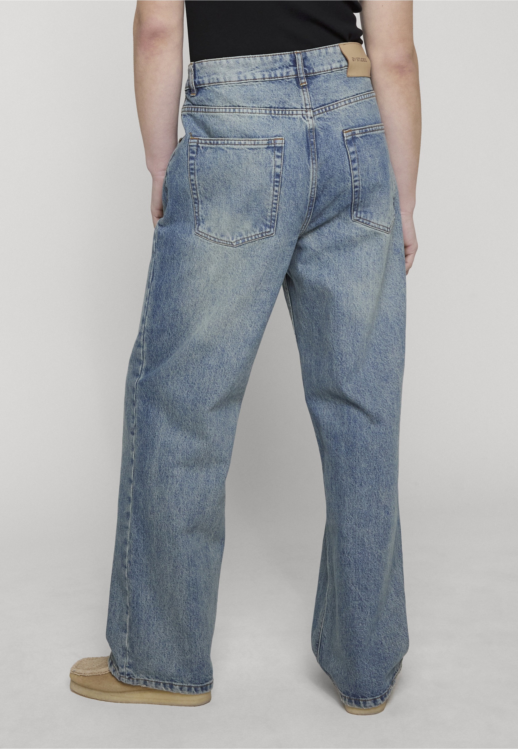2Y Studios Adrik Basic Baggy Jeans Vintage Blau 31 7