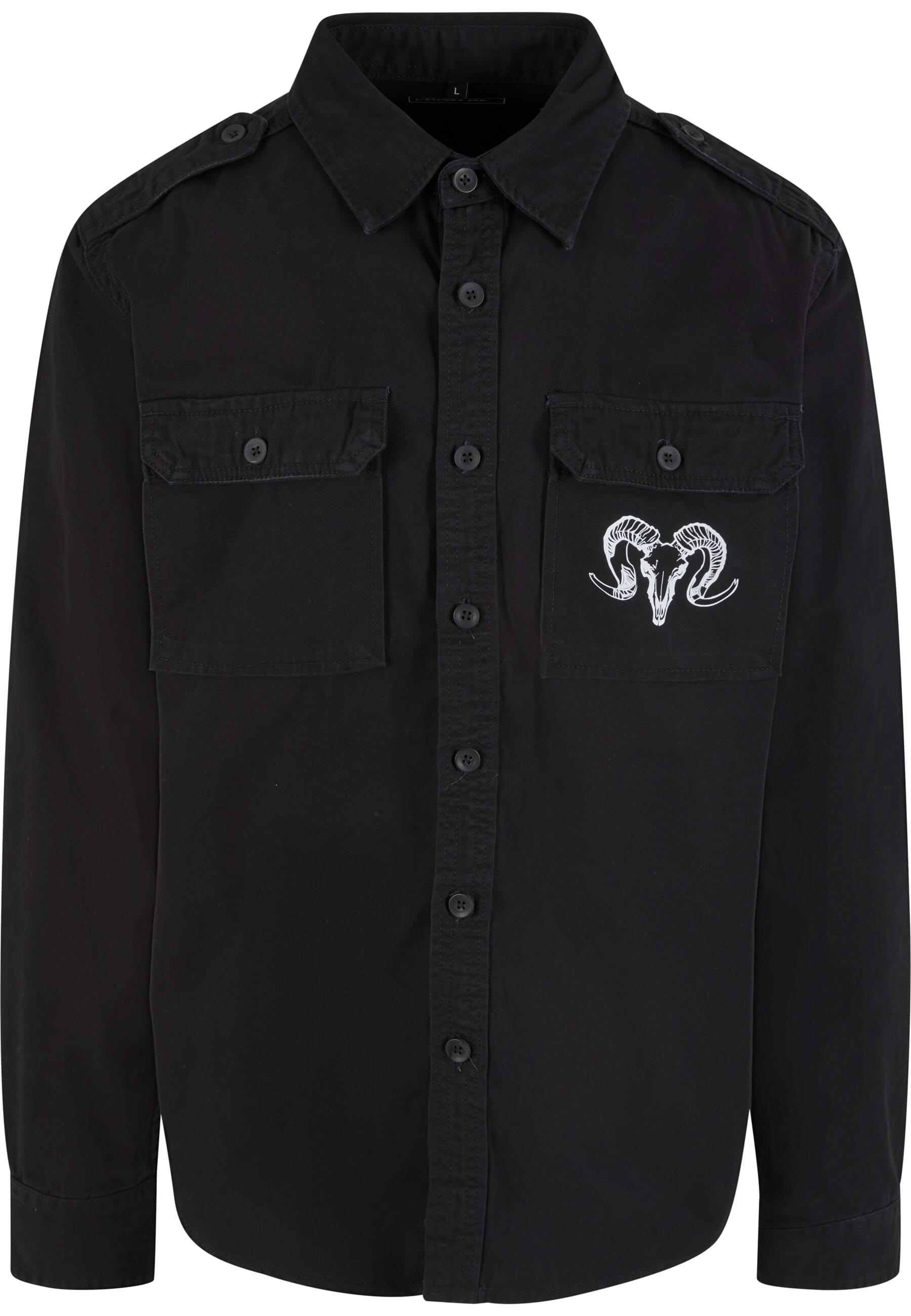 MisterTee Langarmhemd "MisterTee Capricorn Skull Shirt Longsleeve", (1 tlg. günstig online kaufen