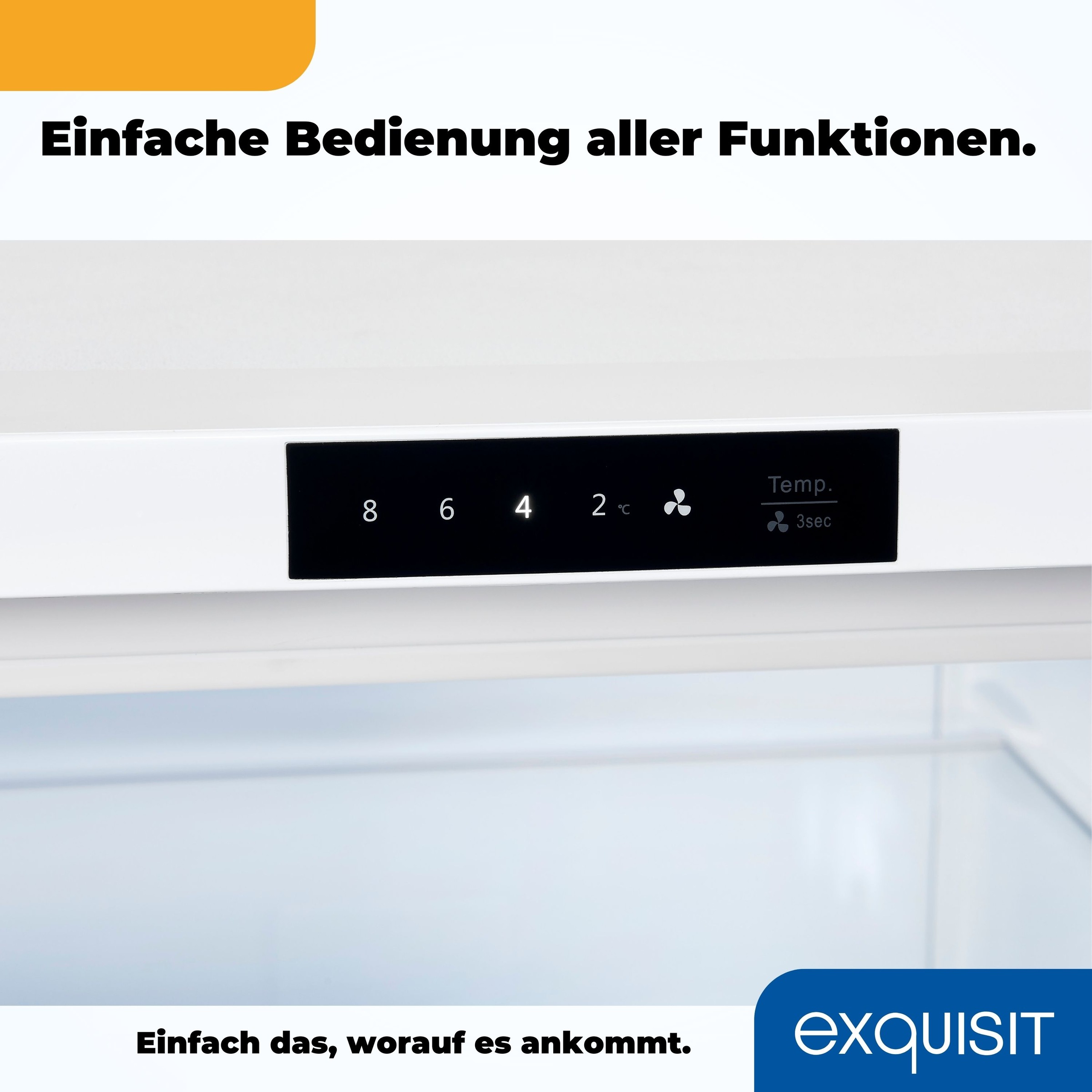 exquisit Vollraumkühlschrank »KS16-V-HE-011D weiss«