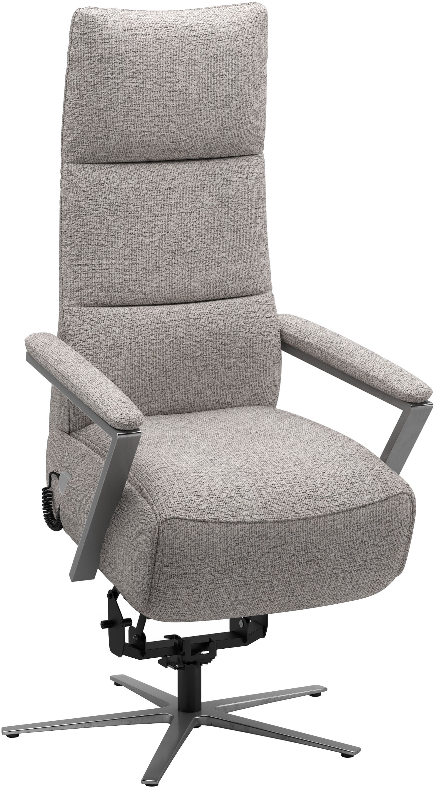 sit&more TV-Sessel »Vario Comfort, inkl. Kopfteilverstellung & 360 Grad Drehfunktion«, inkl. Herz-Waage-Funktion & 3 Motoren, Höhe der Armlehnen 64cm
