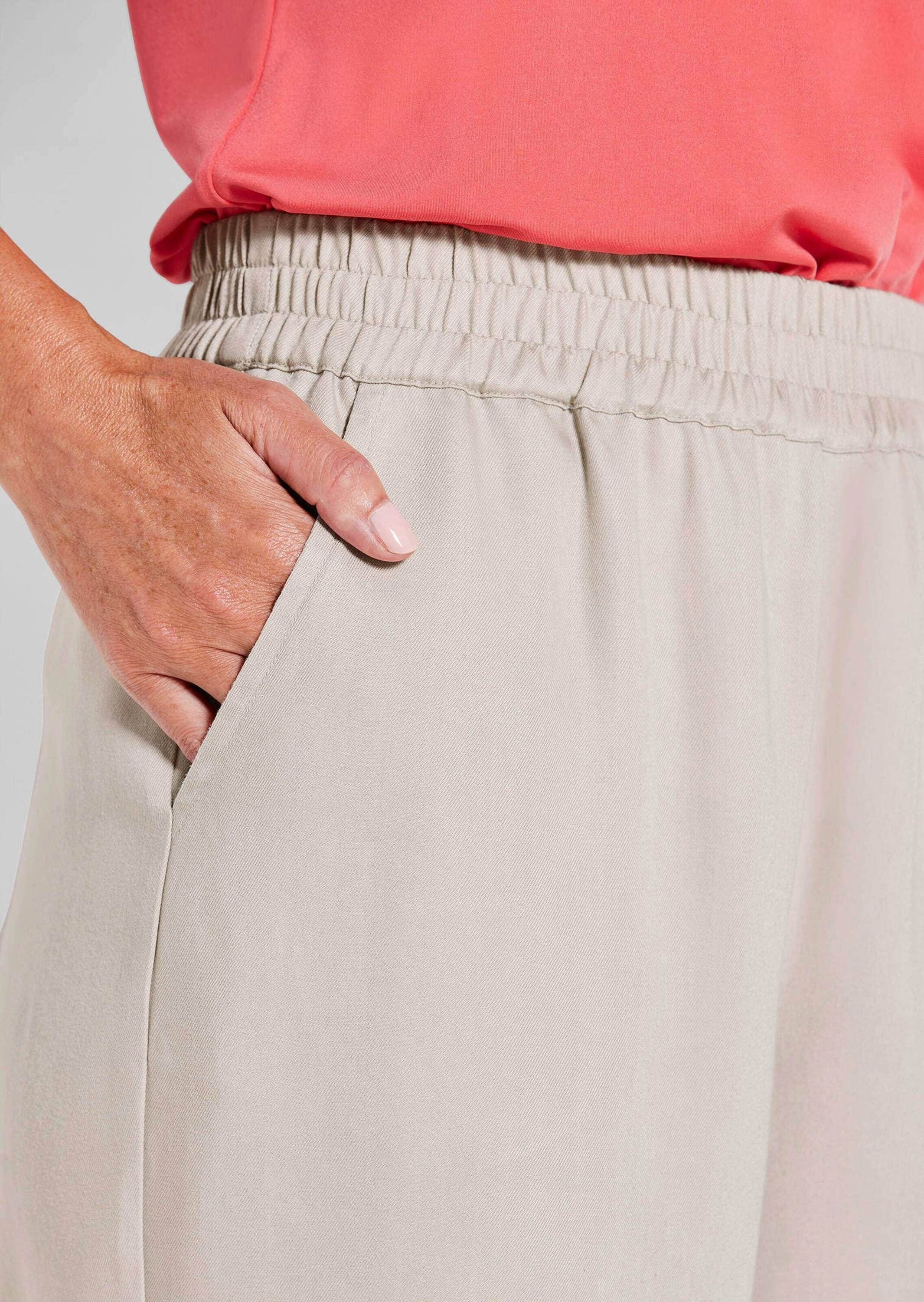 GOLDNER Schlupfhose »Kurzgröße Hose VERA mit weitem Bein«