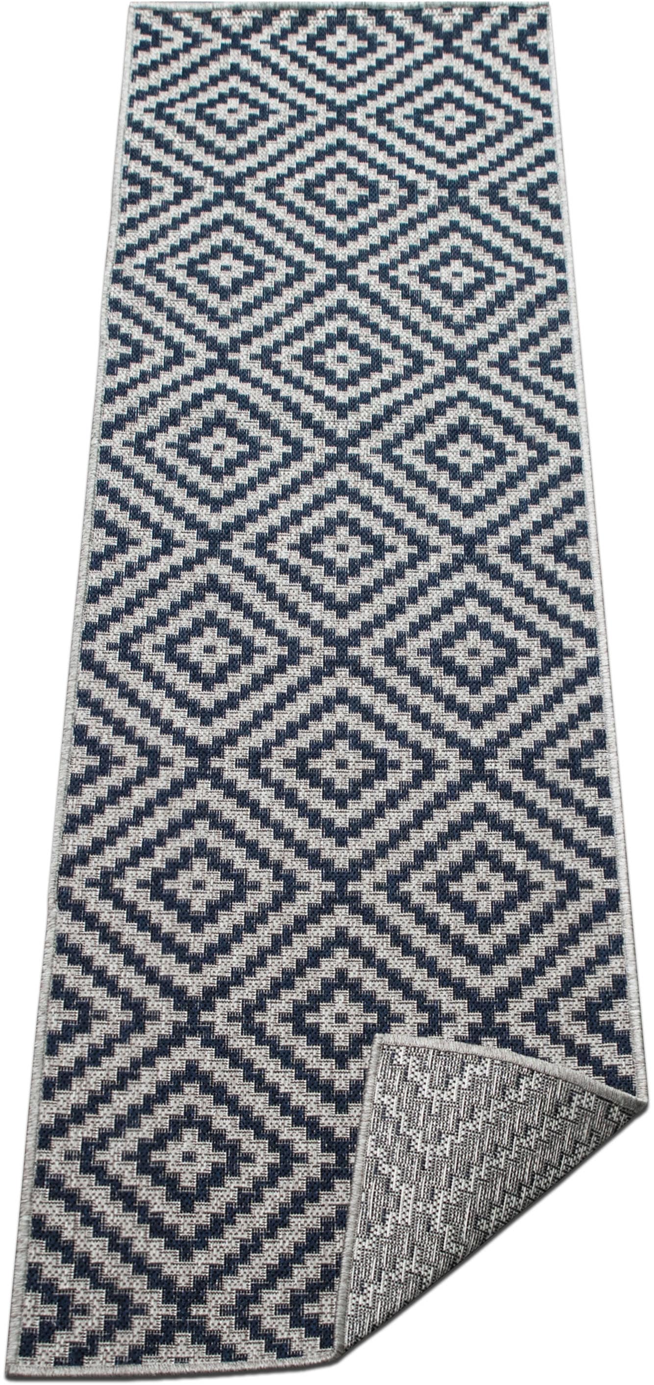 my home Teppich »Cordoba auch als Läufer erhältlich«, rechteckig, 3 mm Höhe, In- und Outdoor geeignet, Sisal-Optik, Wetterfest & UV-beständig, Boho