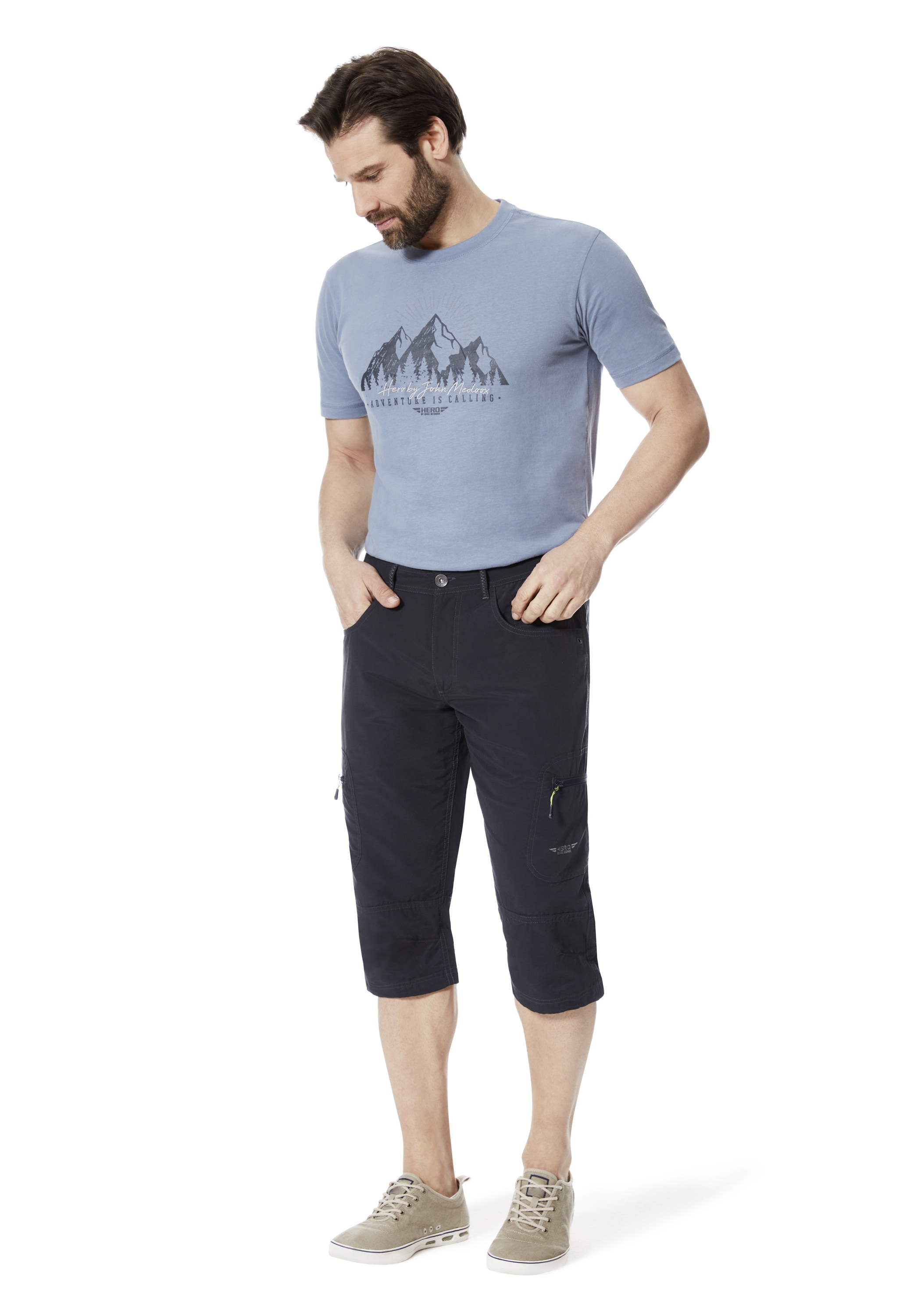 HERO by John Medoox Bermudas »Trekking Hero by John Medoox 7/8 Hose«, Straight Fit Casual Funktionsqualität für Herren