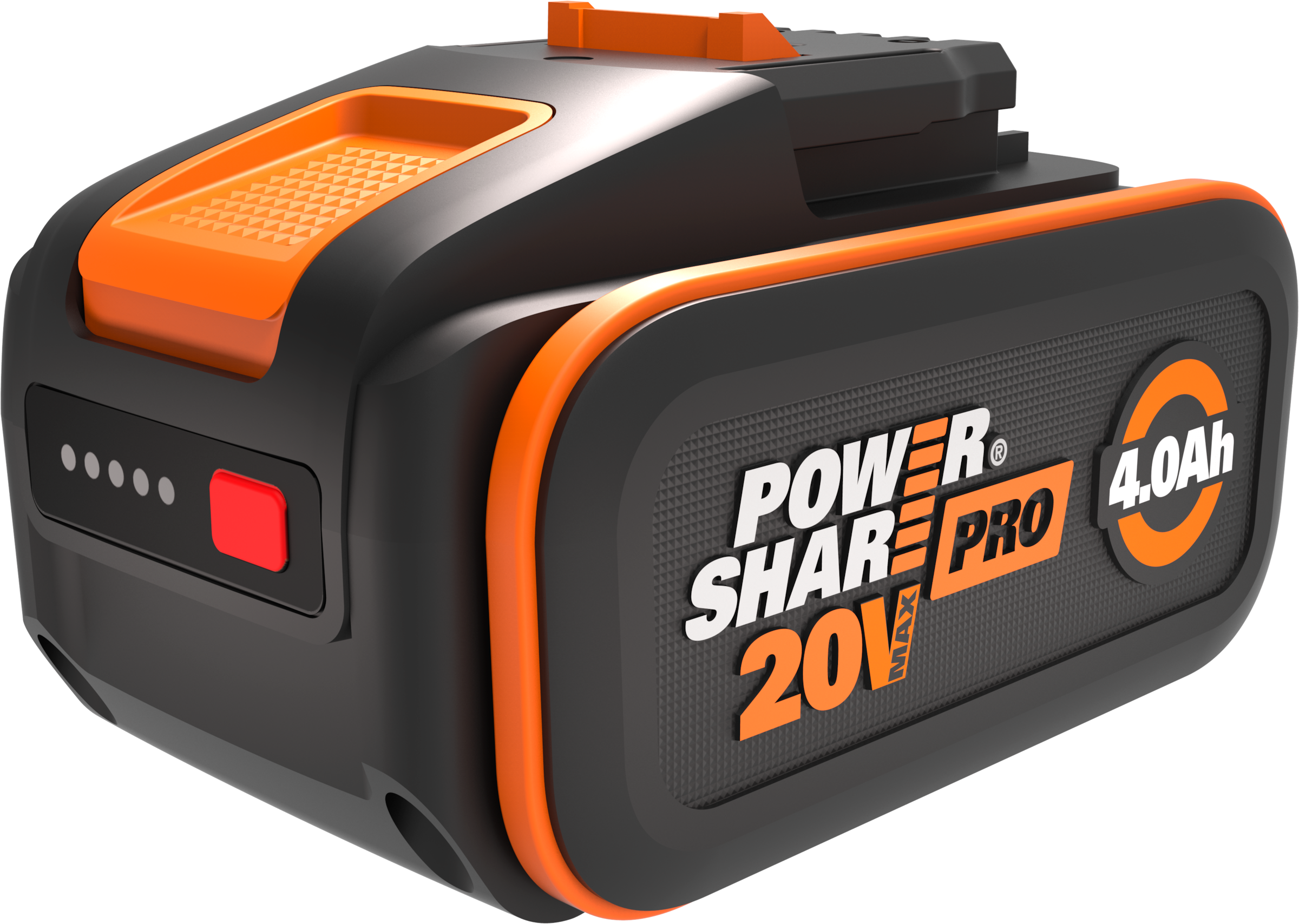 Worx Akku »WA3644 PowerShare Pro«, 4000 mAh, 20 V, mehr Sicherheit & längere Laufzeit, LED-Anzeige, für alle WORX Geräte