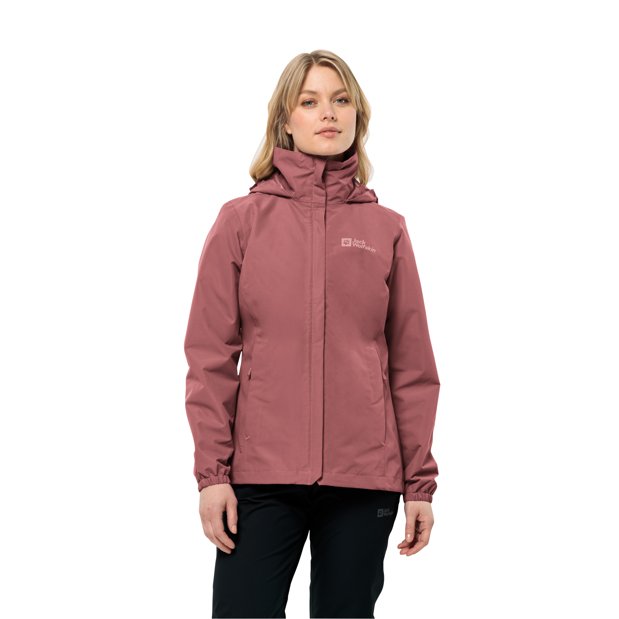 Jack Wolfskin Funktionsjacke "STORMY POINT 2L JKT W", mit Kapuze, mit verstaubarer Kapuze