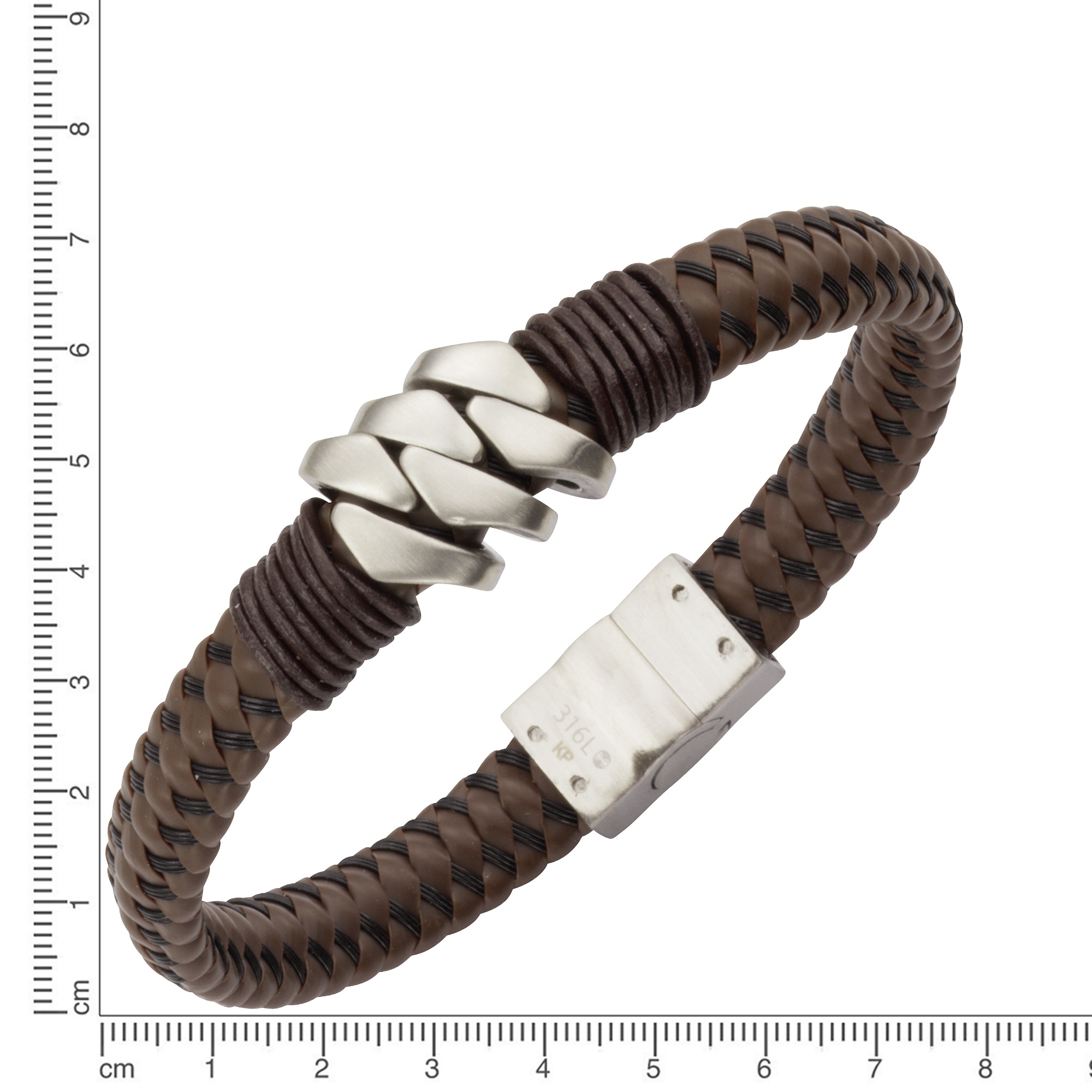 Zeeme Armband »Leder mit Edelstahlverschluß«