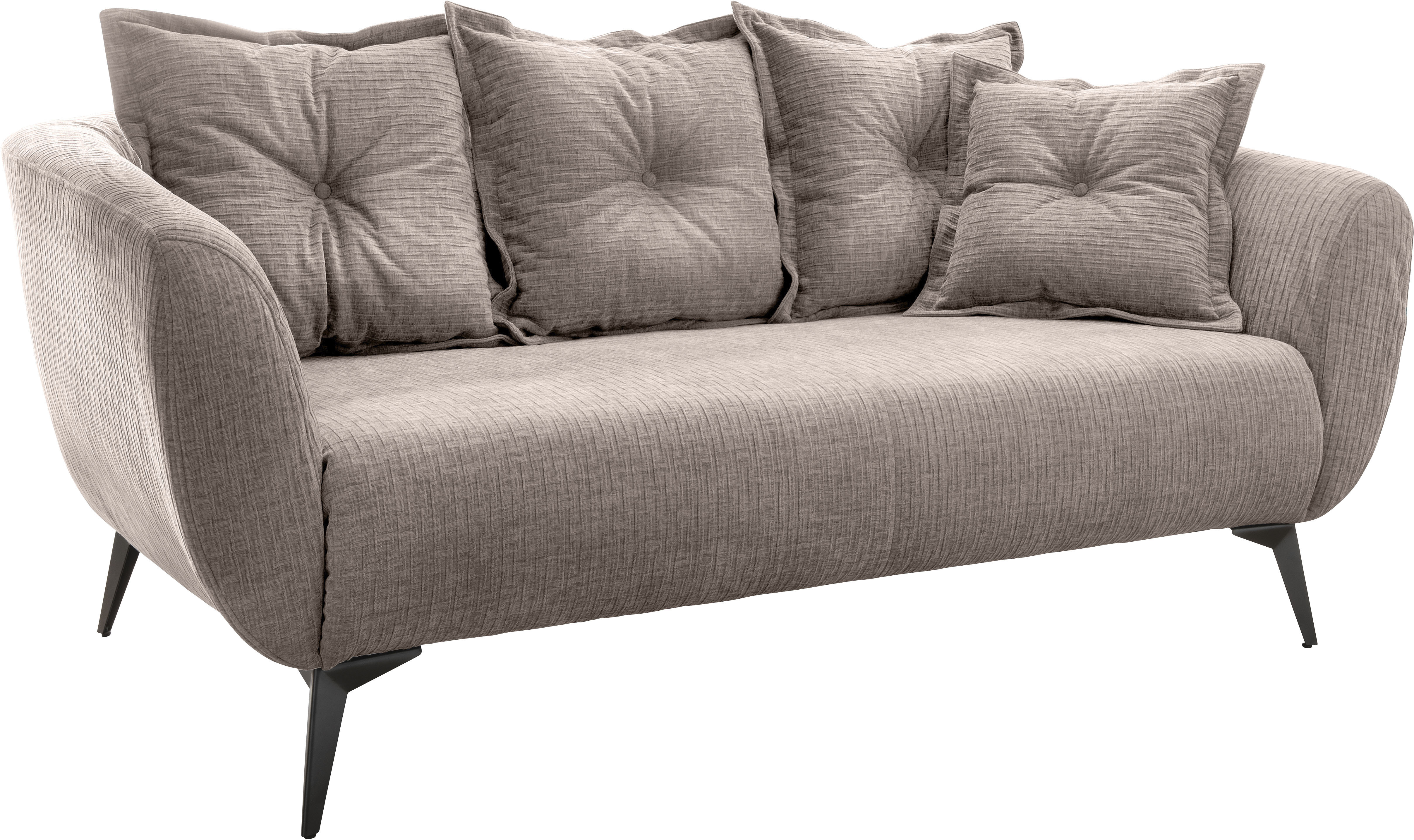 Thumbnail - Home affaire 2,5-Sitzer "Baggio, Breite 196 cm zeitlos & elegant, bequem" schwarze Metallfüße