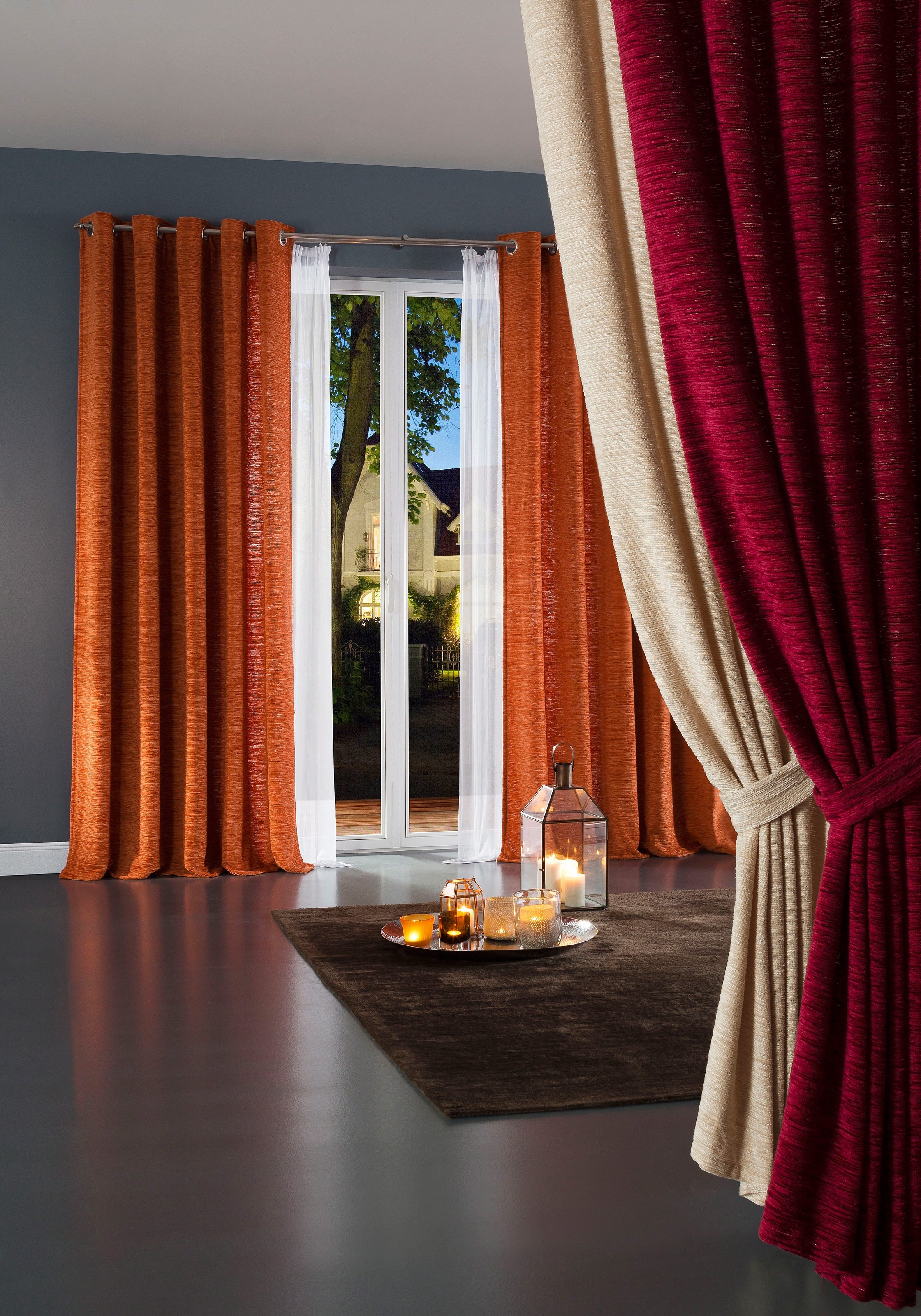 Thumbnail - Wirth Vorhang "Trondheim B" Kräuselband 1 Stk. tlg. nach Maß