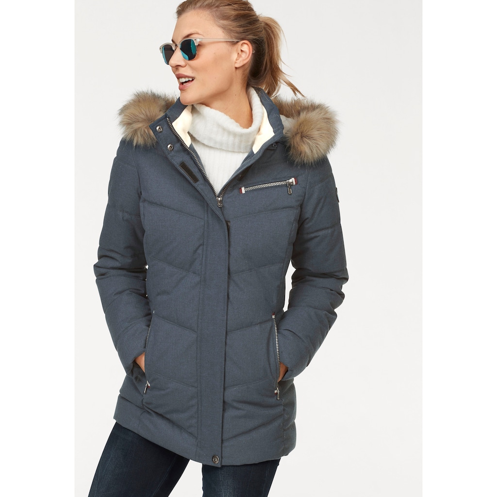 Polarino Steppjacke, mit Kapuze