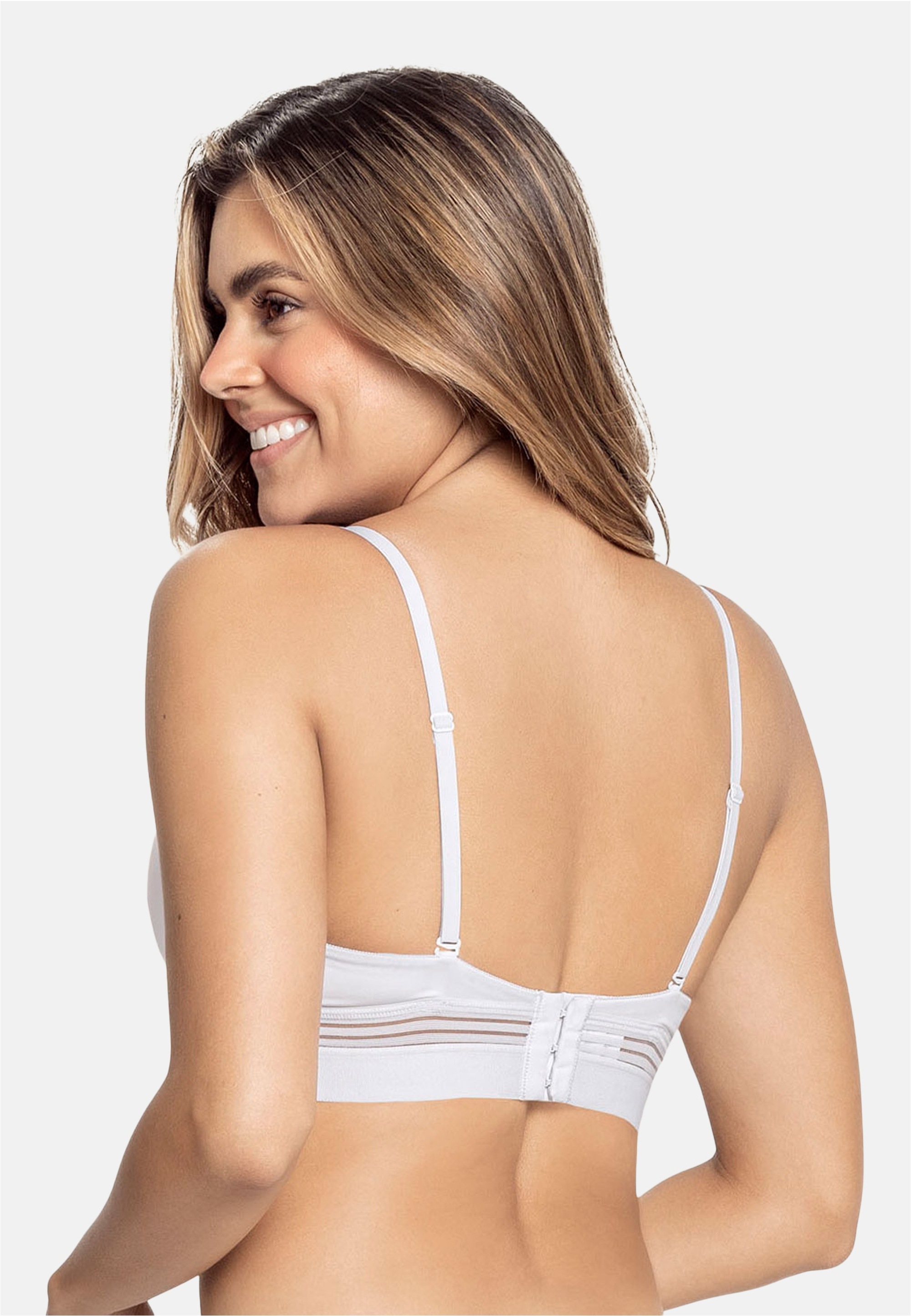 LEONISA Bügelloser BH mit durchsichtigen Ausschnitten