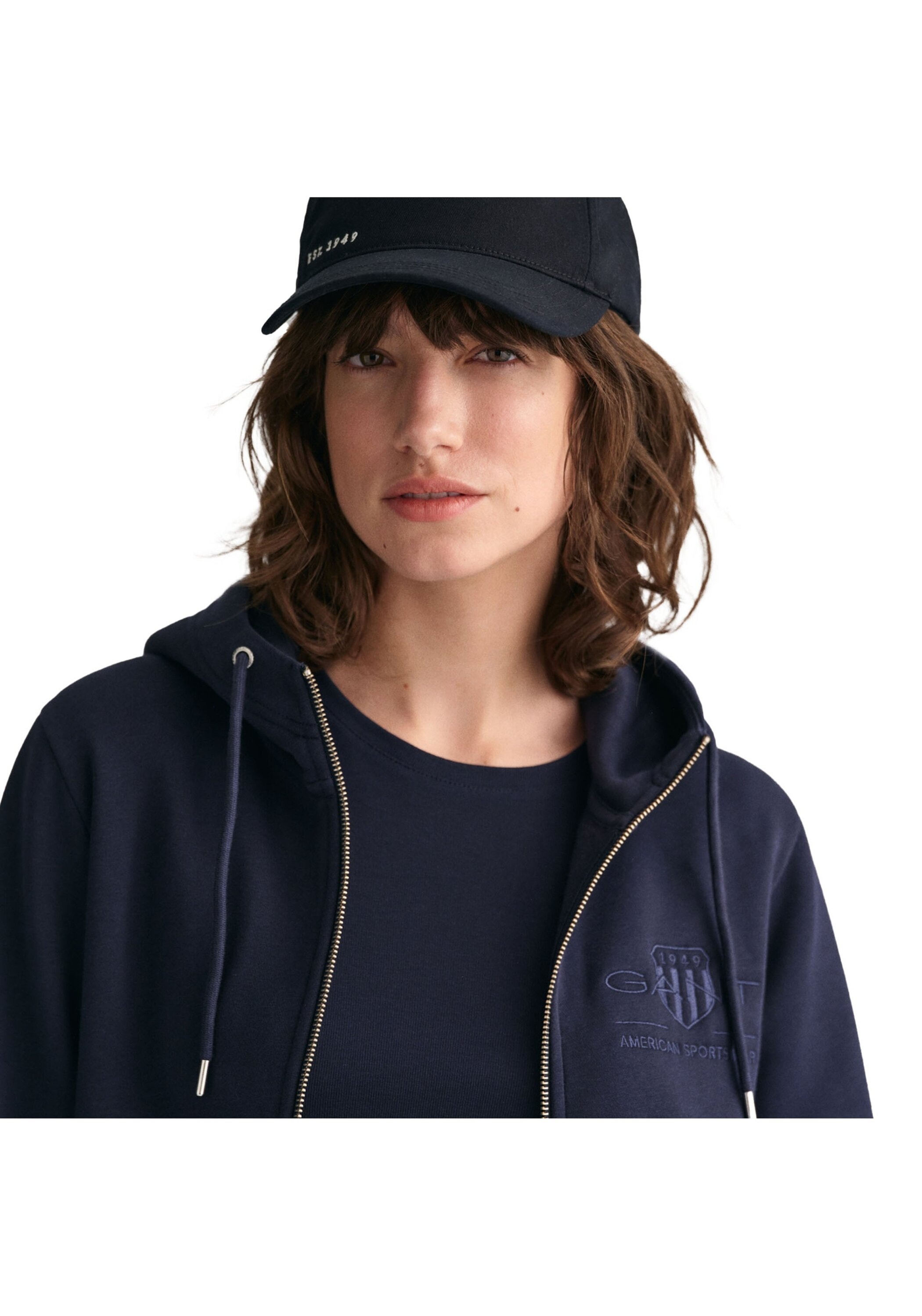 Gant Sweatshirt »Sweatjacke REGULAR TONAL SHIELD ZIP HOODIE«