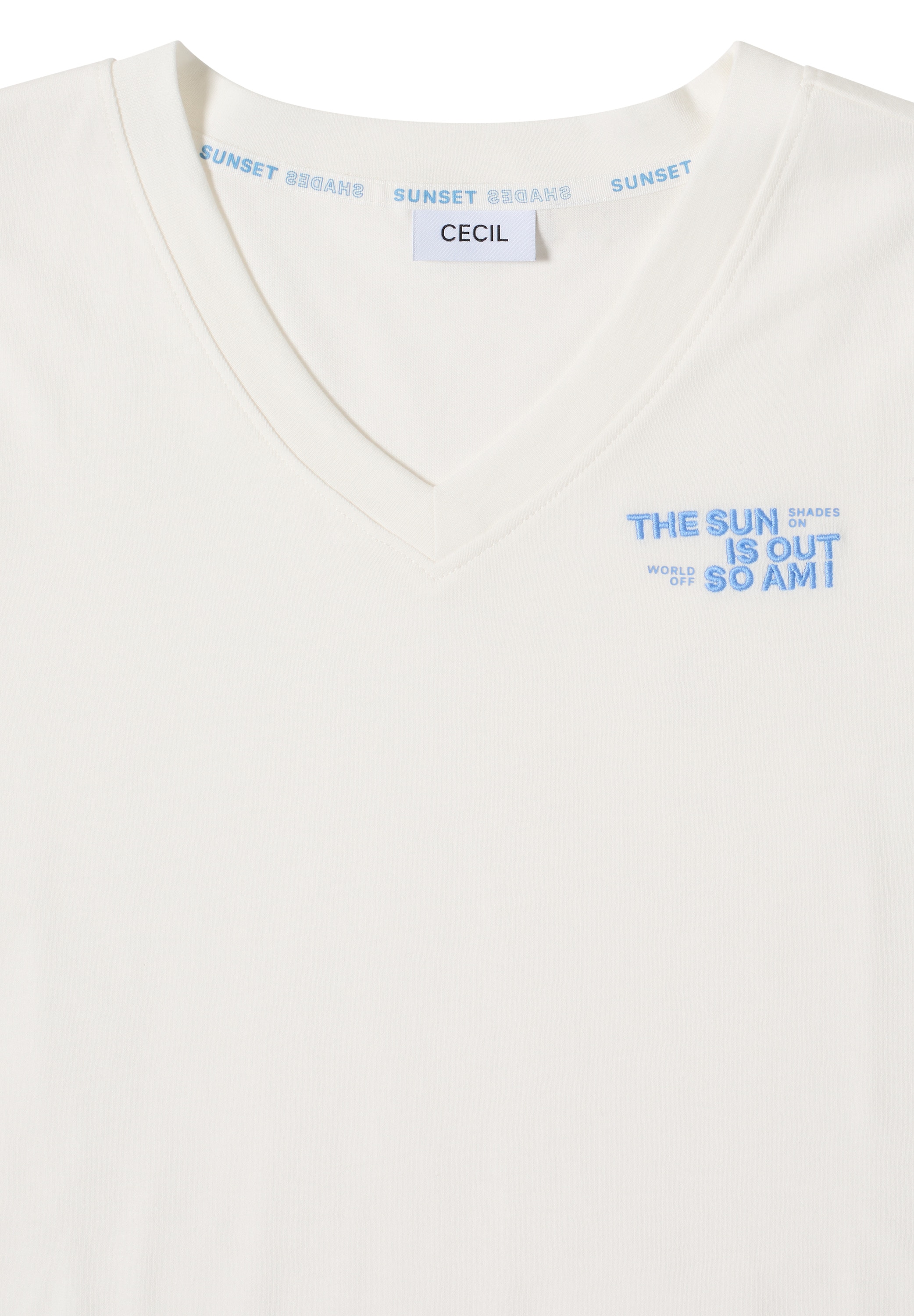 Cecil T-Shirt aus reiner Baumwolle
