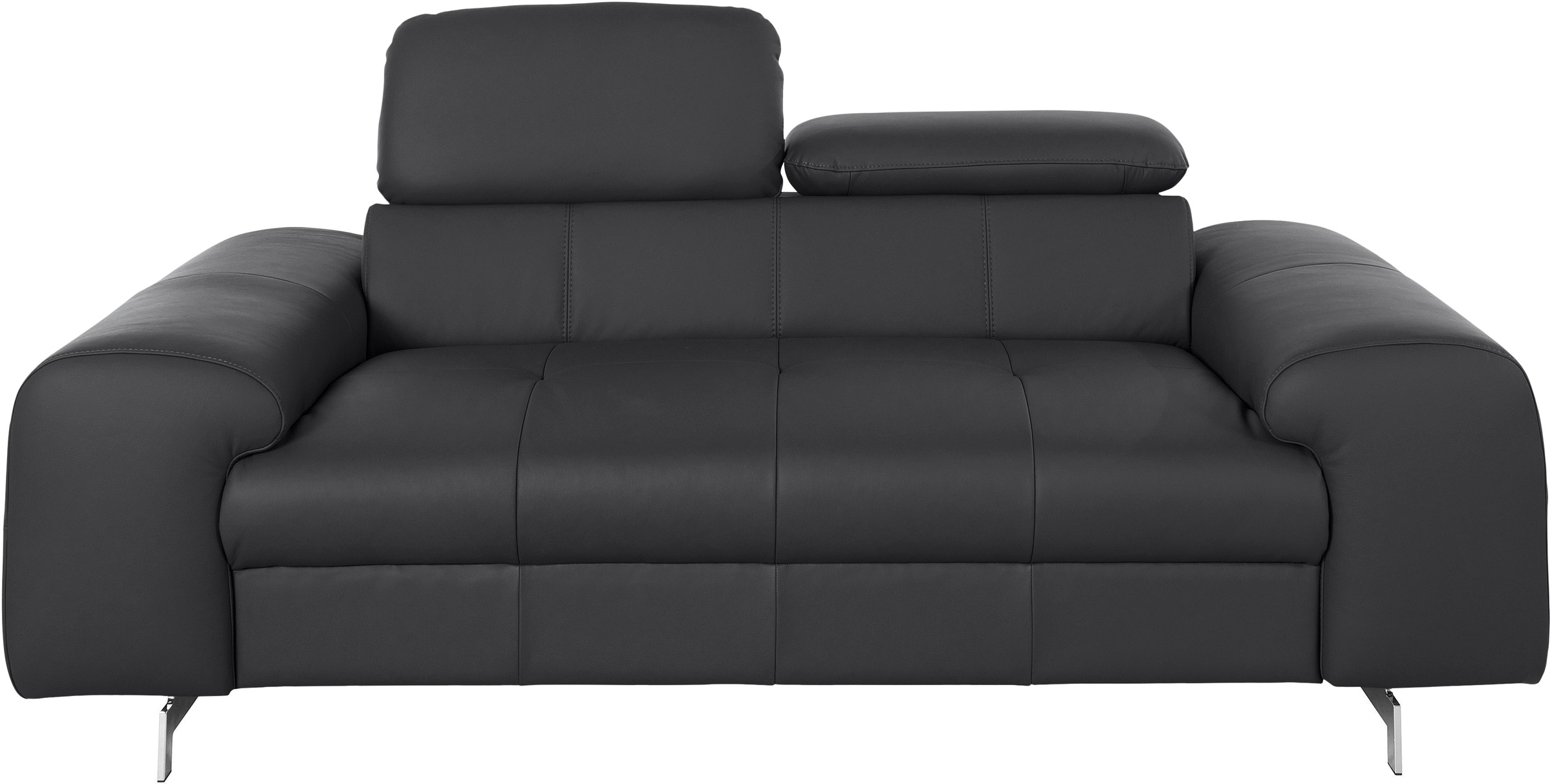 COTTA 2-Sitzer "Chef", Big-Sofa mit Kopfteilverstellung, edle Metallkufen günstig online kaufen