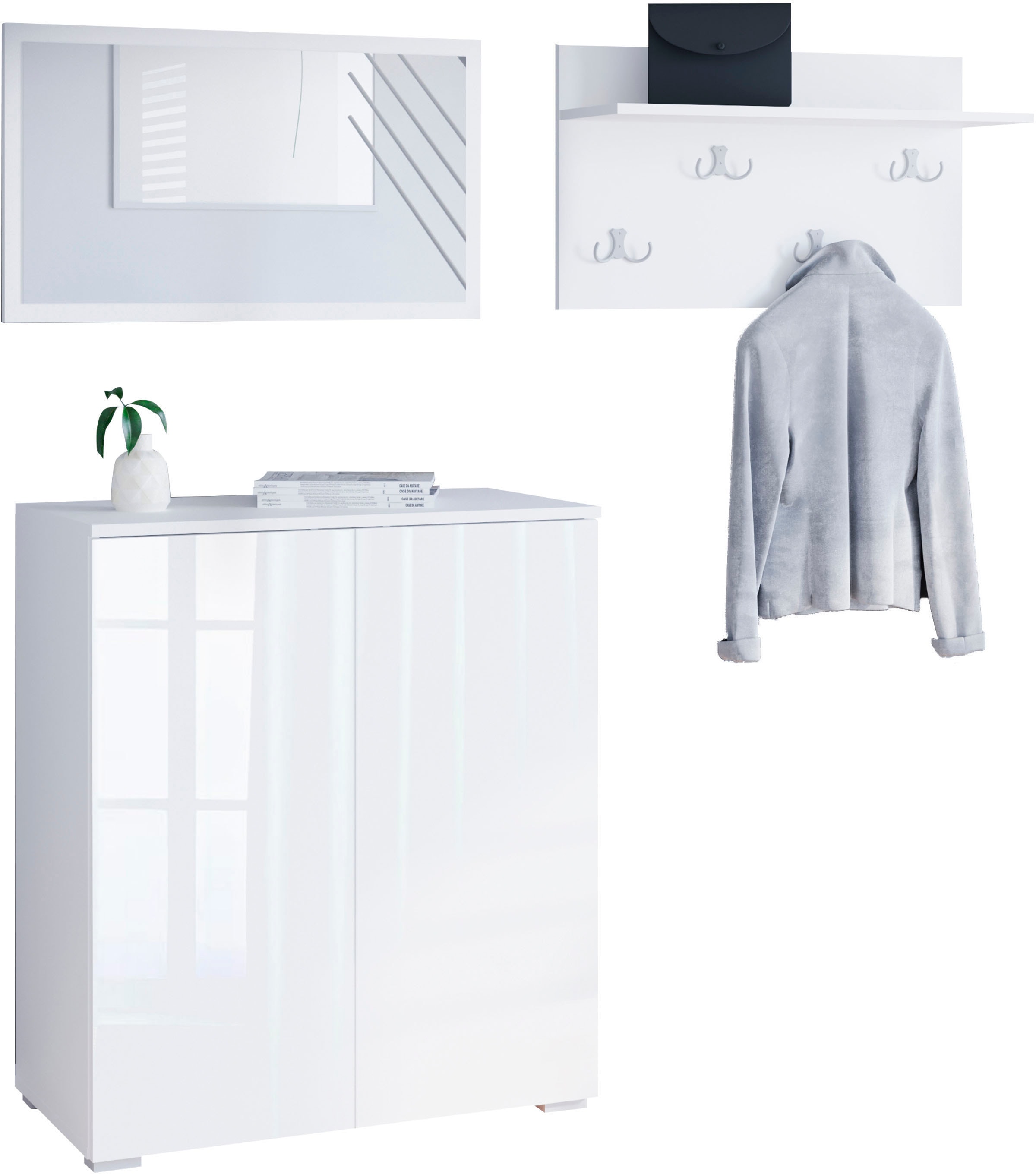 OTTO home Garderoben-Set "PARIS/ TOKYO" Komplett-Set, 3 Stk. tlg.