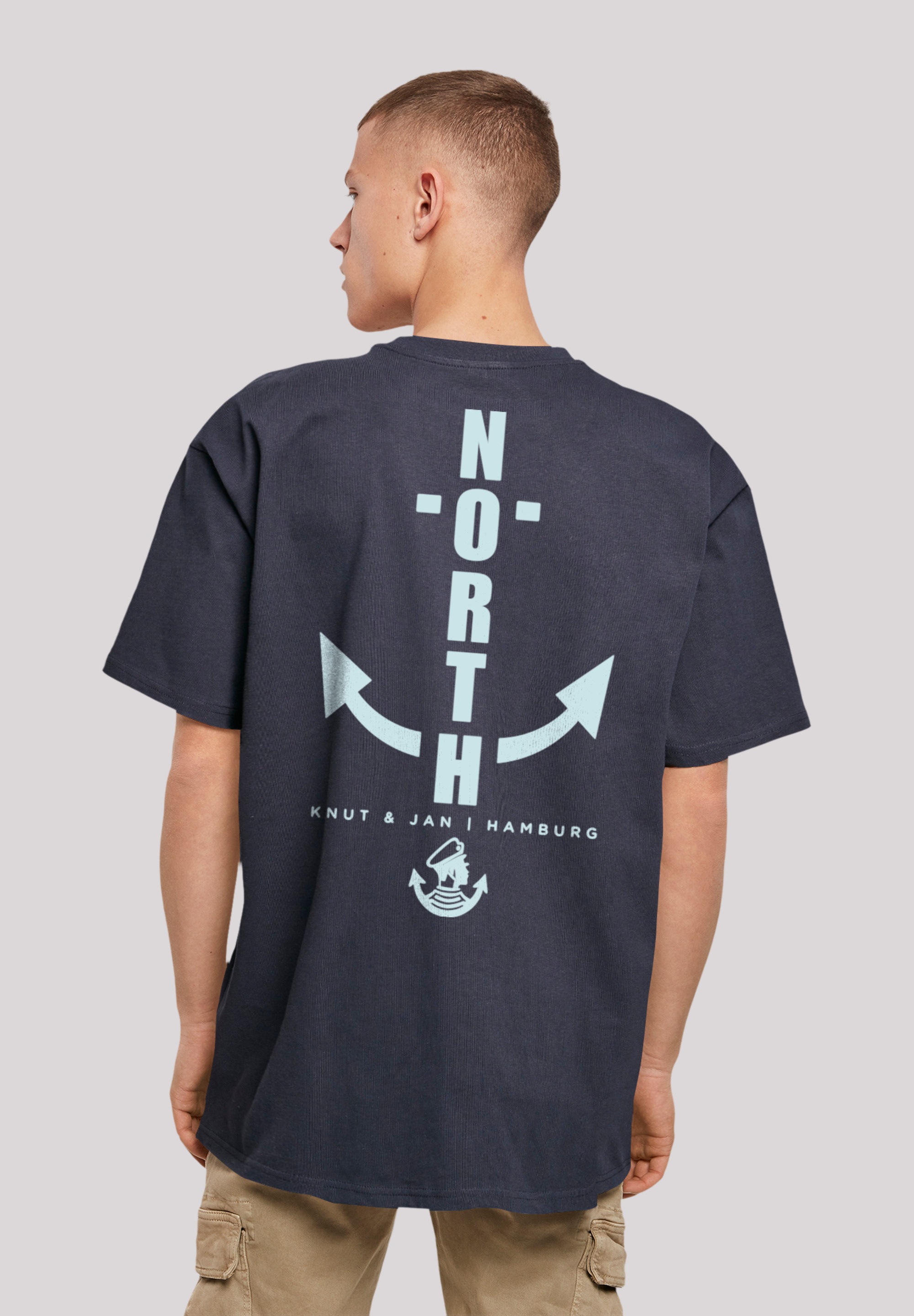 T-Shirt »North Anker Knut & Jan Hamburg«, Print