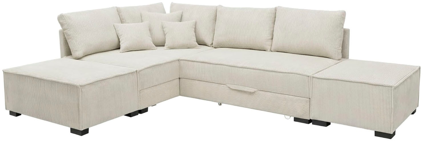 Home affaire Ecksofa "Night & Day L-Form, Breite 316 cm mit Dauer-Schlaffun günstig online kaufen