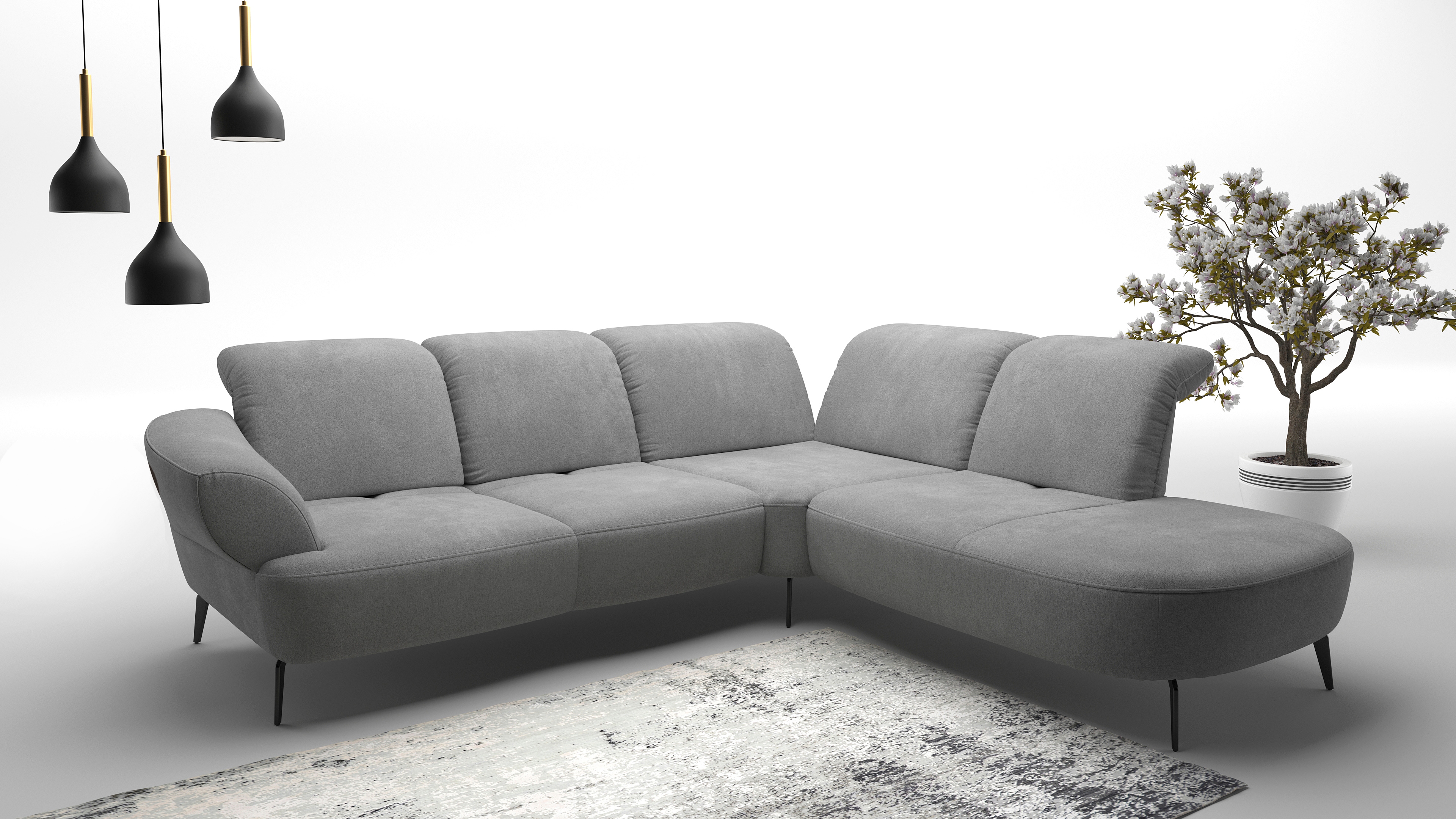sit&more Ecksofa "Dance, L-Form, inkl. Sitztiefenverstellung" inkl. Click&Seat, optional mit Kopfteilverstellung