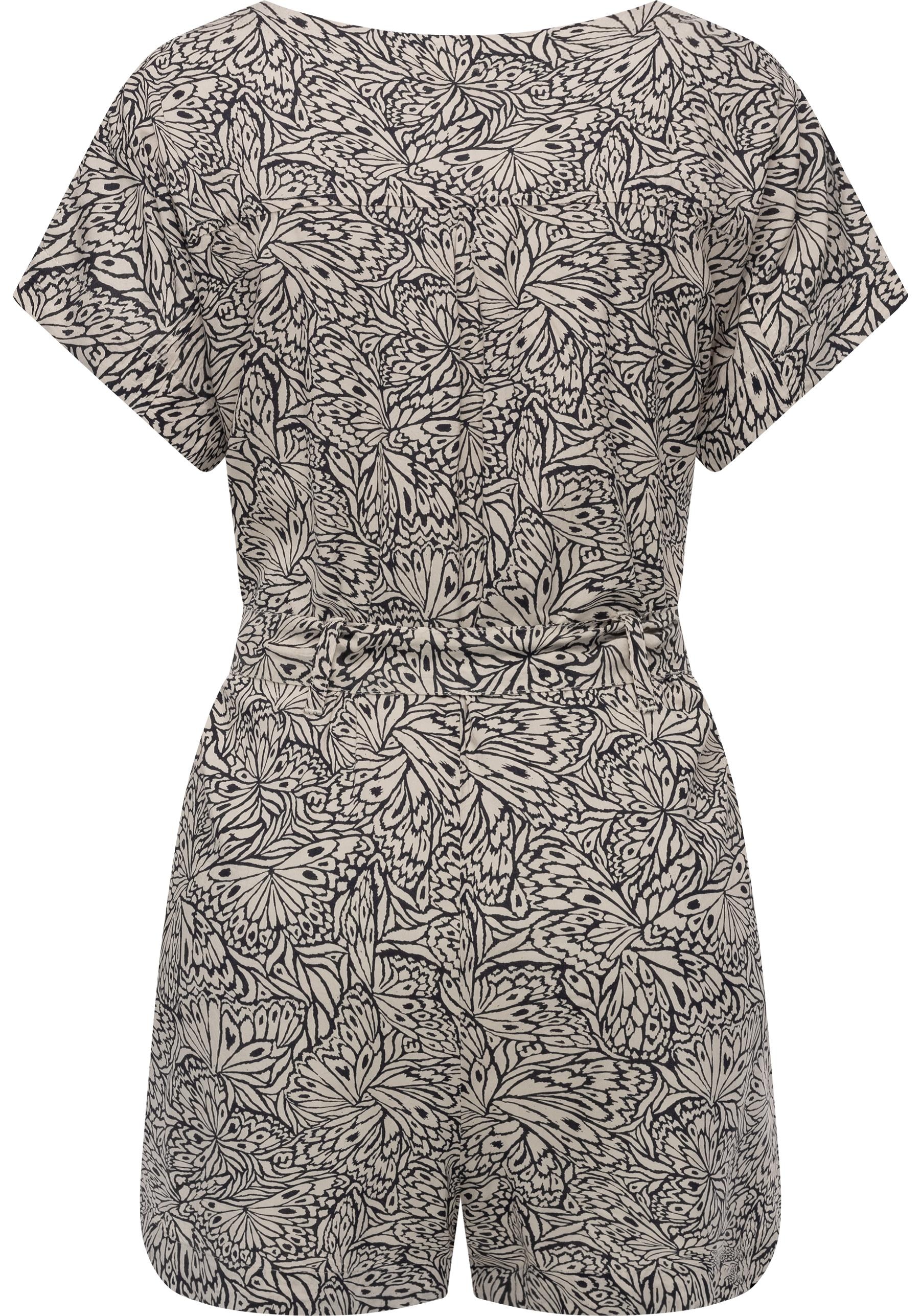 Ragwear Jumpsuit »Salwin«, Kurzer Overall mit Taillen-Bindeband