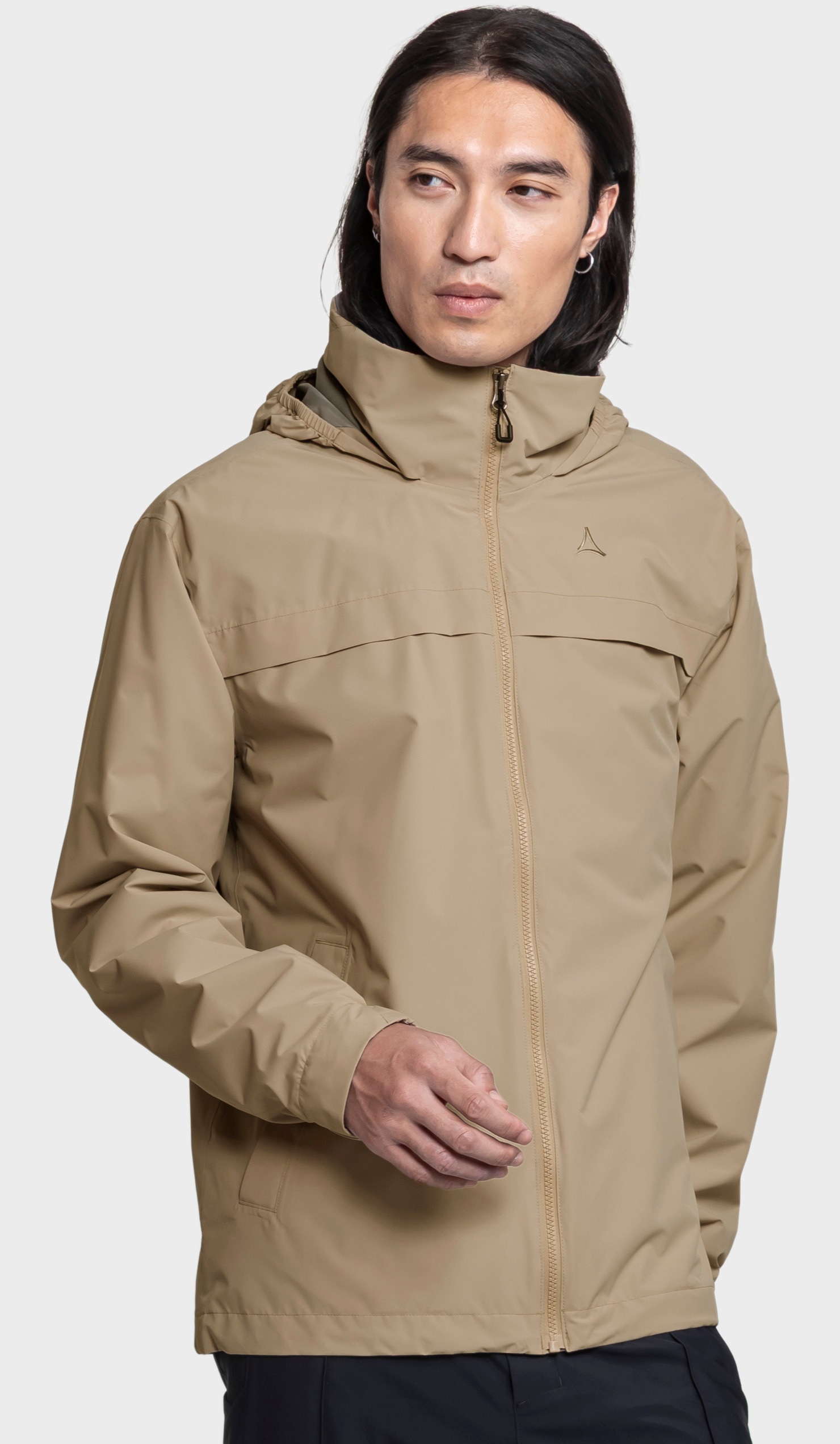 Outdoorjacke SCHÖFFEL "Jacket Style Bohorok MNS", Herren, Gr. 54, 4705, beige, Oberstoff: 100% Polyester; (Membran: Thermoplastisches Polyurethan); Futter: 100% Polyester, regular fit, hoch geschlossener Ausschnitt, Jacken Outdoorjacke 2
