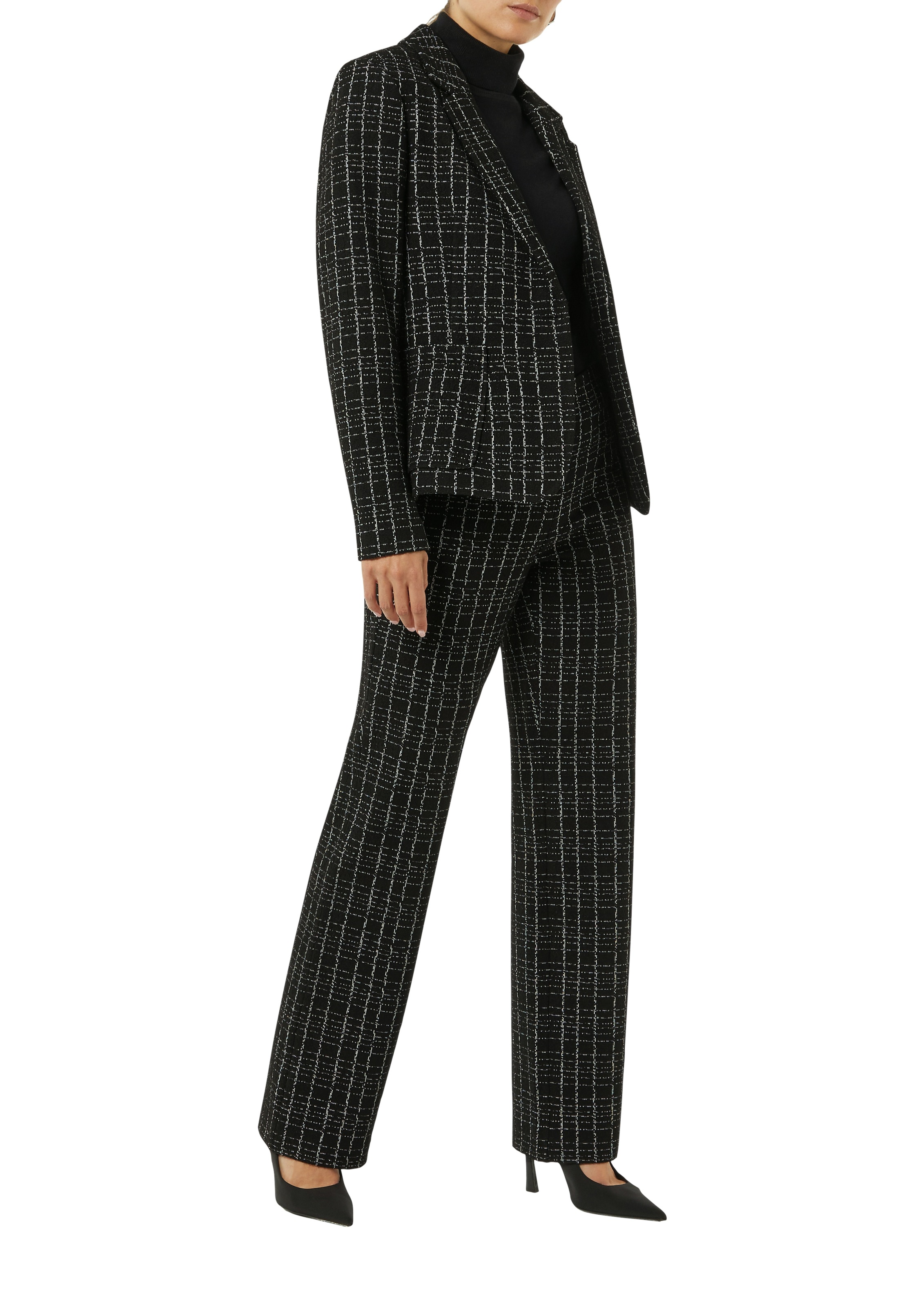 Comma Stoffhose Sommerhose mit grafischem Muster günstig online kaufen