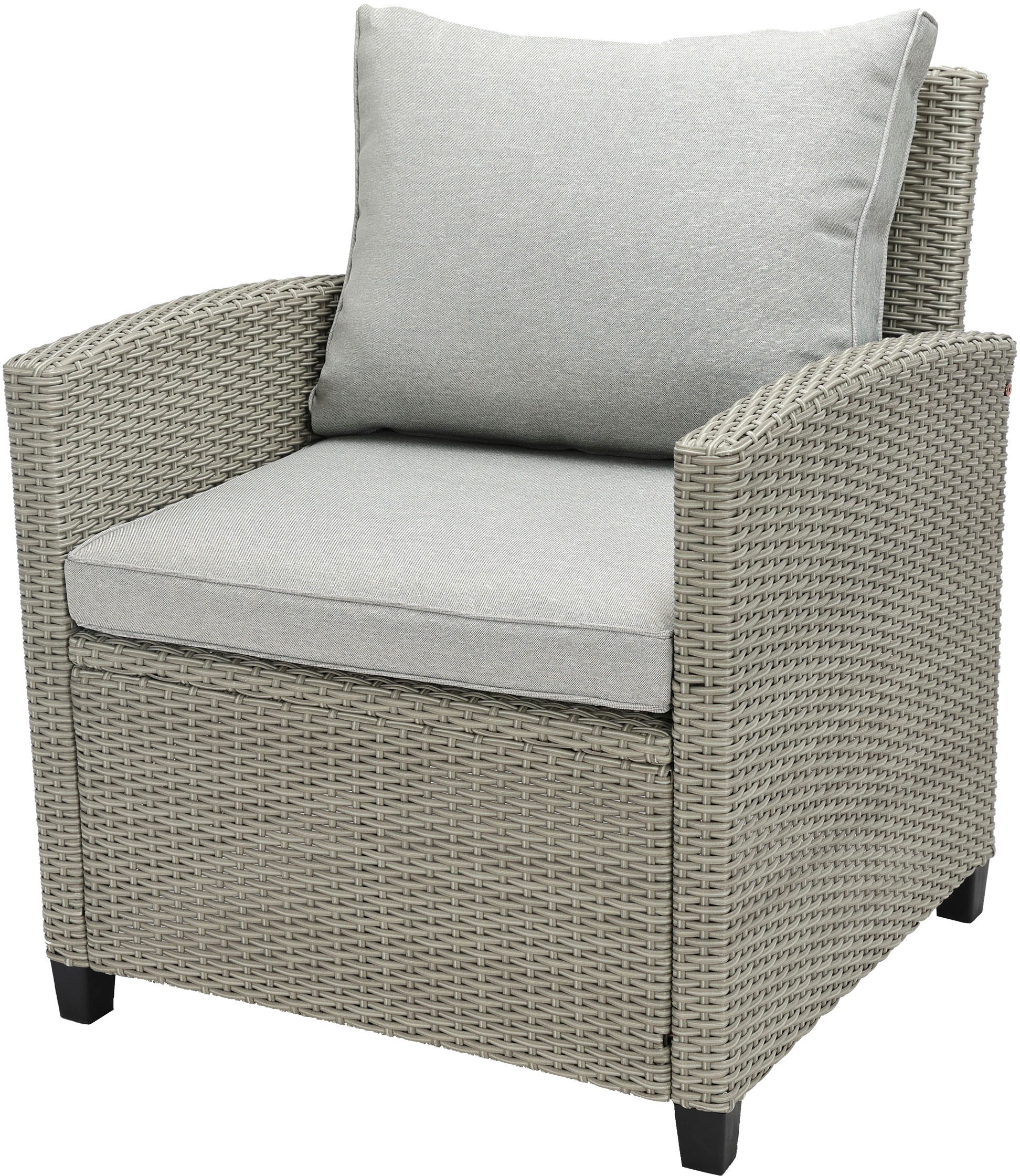 KONIFERA Gartenlounge-Set »Amsterdam XL« Set, 16 tlg. tlg. bestehend aus 2 Sesseln, 2 Hocker, 1 Sofa, 10 Sitzauflagen, 1 Tisch