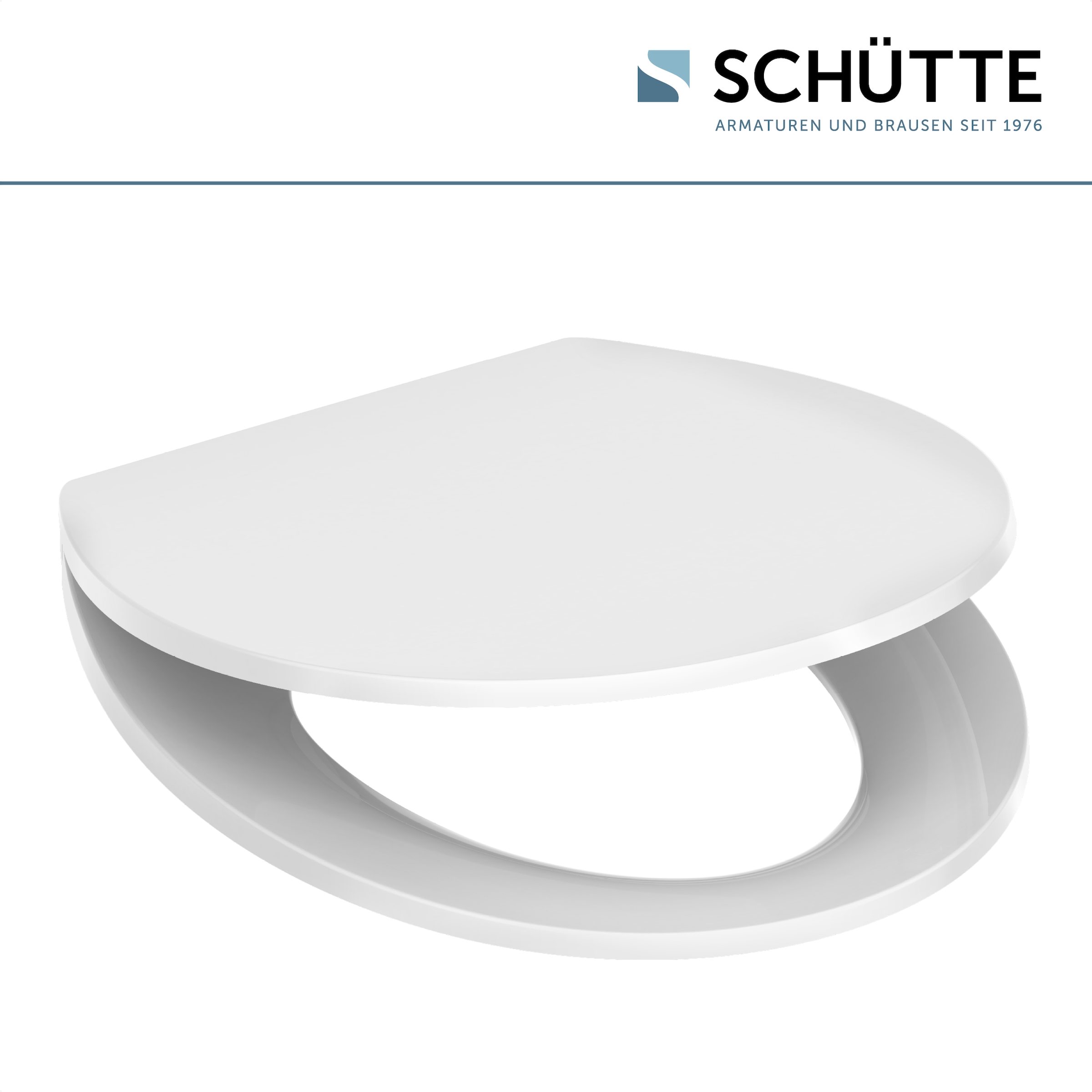 Schütte WC-Sitz »WHITE«, aus Kunststoff, mit Absenkautomatik und Schnellverschluss