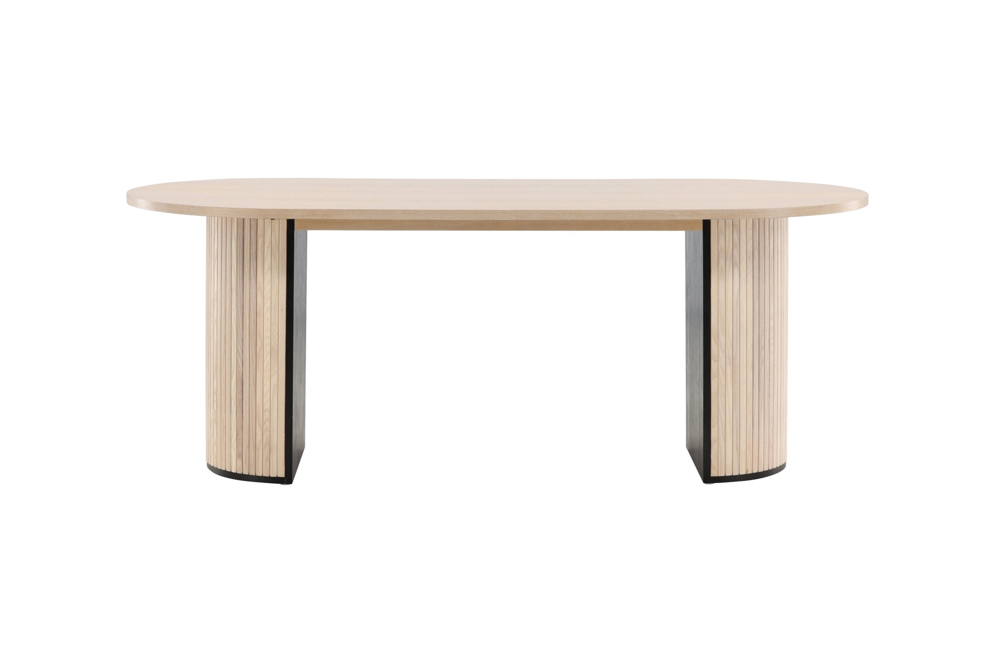 Venture Home Esstisch "Bianca, ovaler Esstisch mit Furnier-Veredelung, 200 × 90 cm" Esszimmertisch, MDF, Holzfurnier-Optik, oval, geräumig, modern