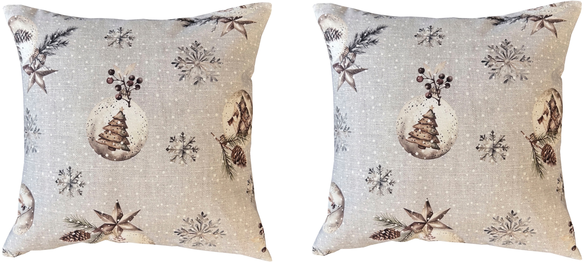 HOME WOHNIDEEN Kissenhülle "FELIZ NAVIDAD" mit Füllung, Dekostoff bedruckt günstig online kaufen