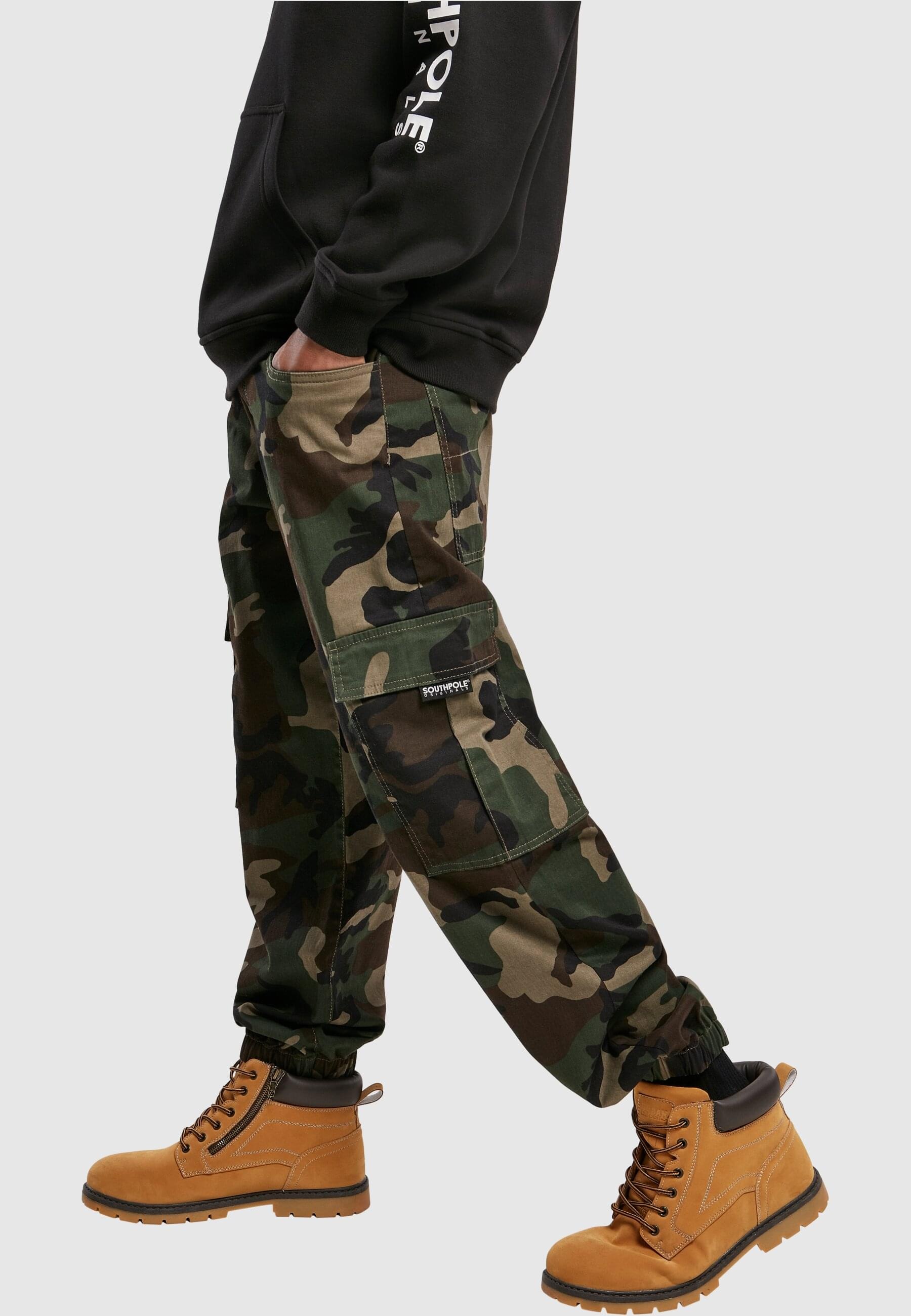 Southpole Cargohose »Southpole Herren Southpole Camo Cargo Pants«, (1 tlg.)