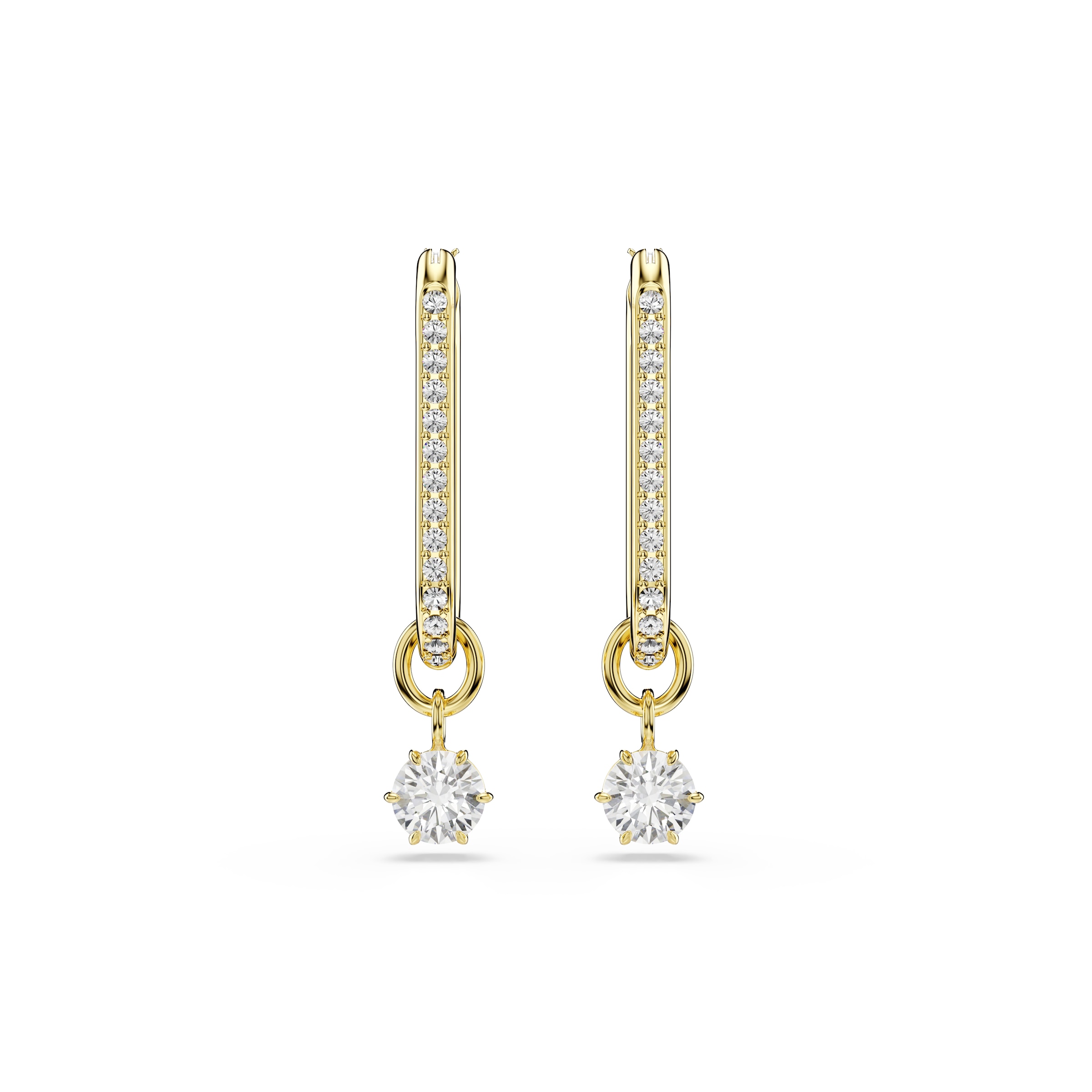Swarovski Paar Creolen »Schmuck Geschenk Constella Ohrringe«, Swarovski® Kristall, Swarovski® Zirkonia (s.) - Einhänger abnehmbar