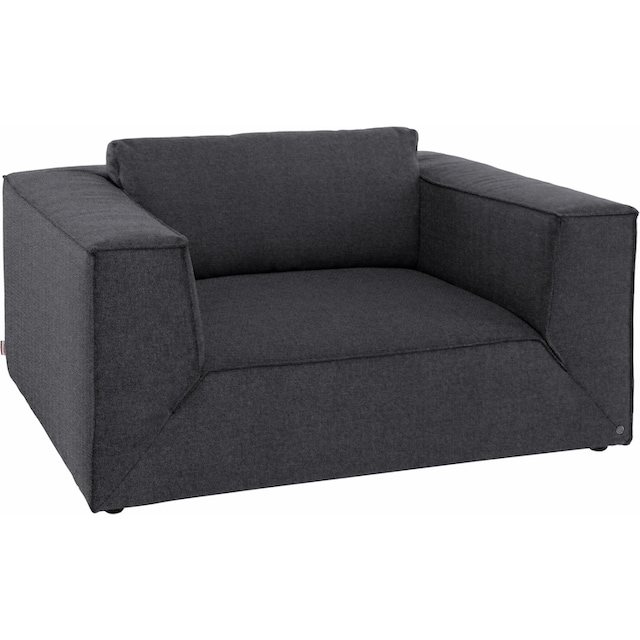 Black Friday TOM TAILOR HOME Loveseat »BIG CUBE STYLE«, mit bequemen  Stegkissen, extra große Sitztiefe, Breite 147 cm | BAUR