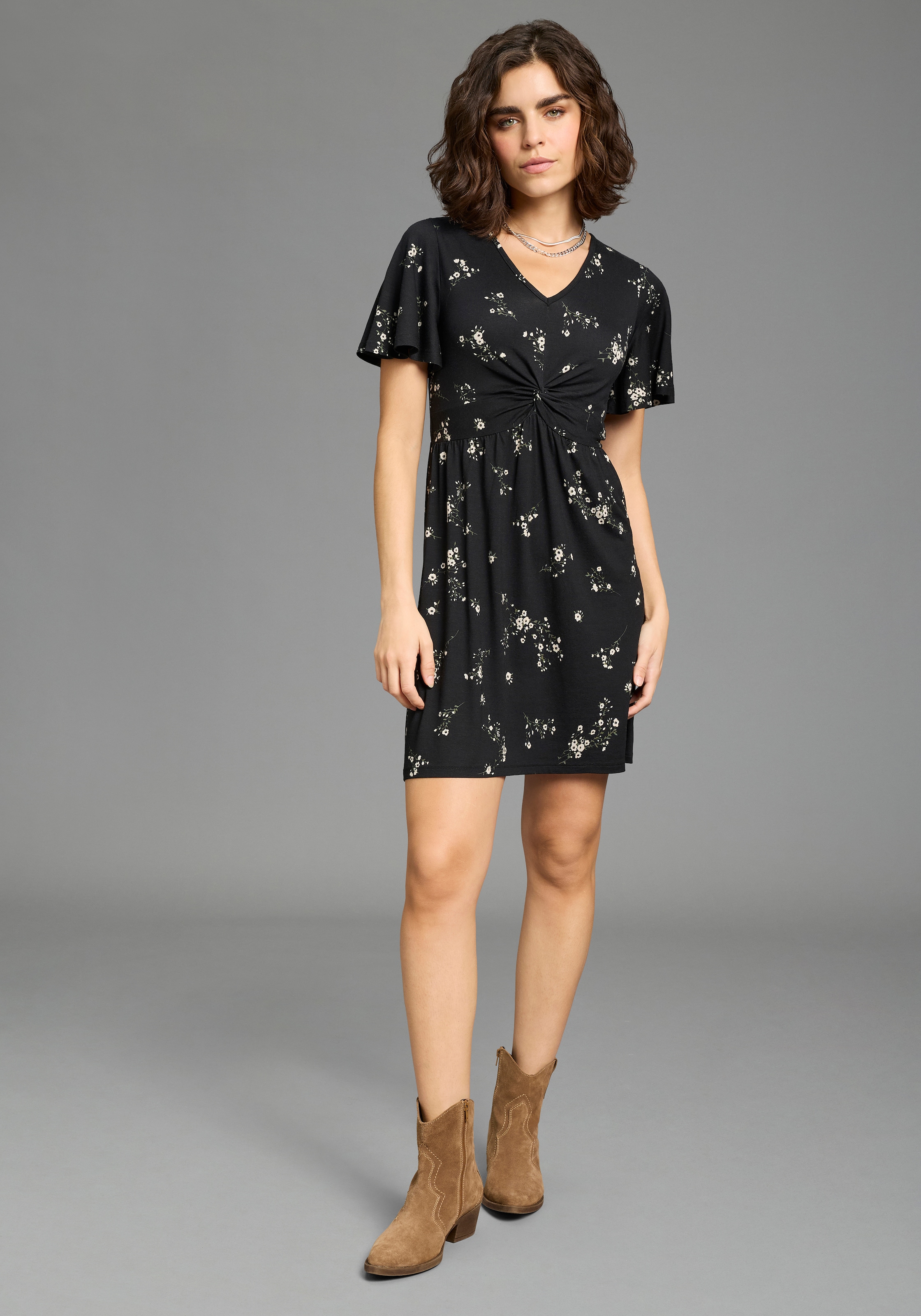 Laura Scott Sommerkleid casual Stil, für entspannte Tage, aus Viskose und E günstig online kaufen