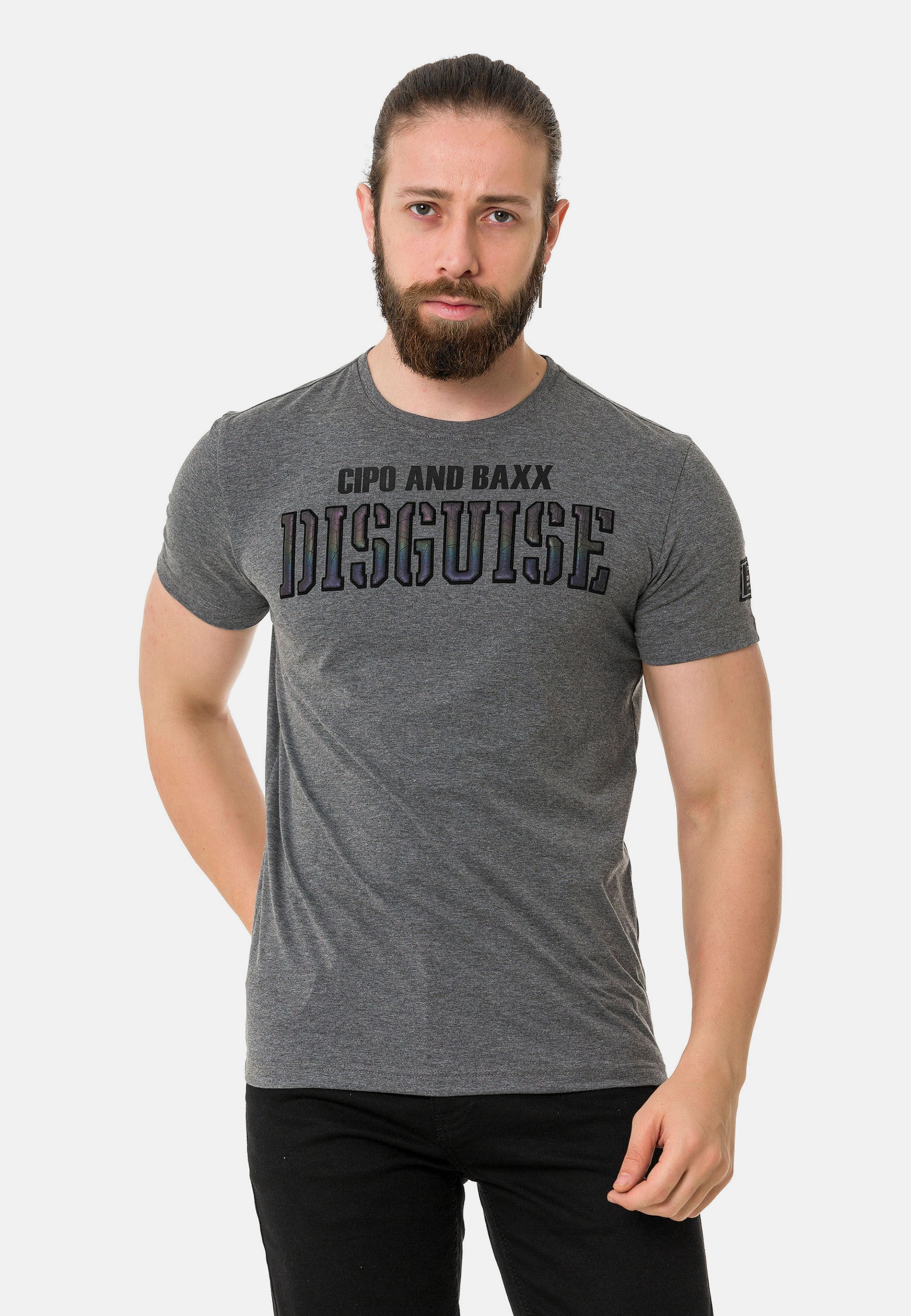 Cipo & Baxx CT737 T-Shirt Anthracite Size S 3
