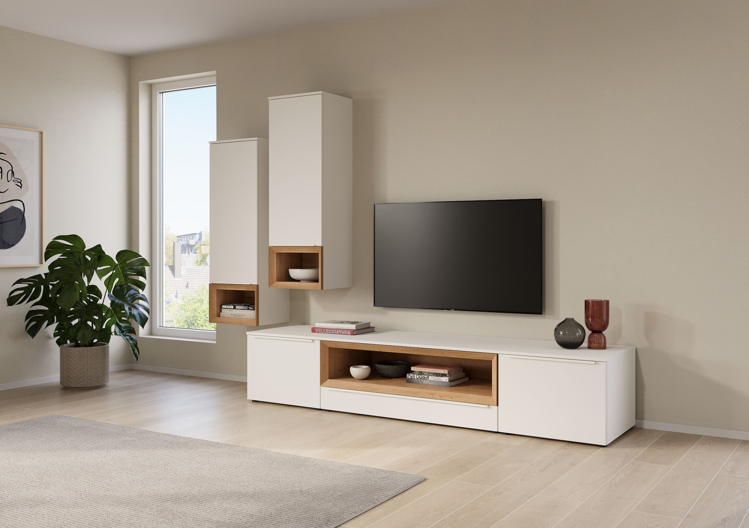 nobilia® Wohnzimmer-Set »Case, variabel montierbar« 3 Stk. tlg.