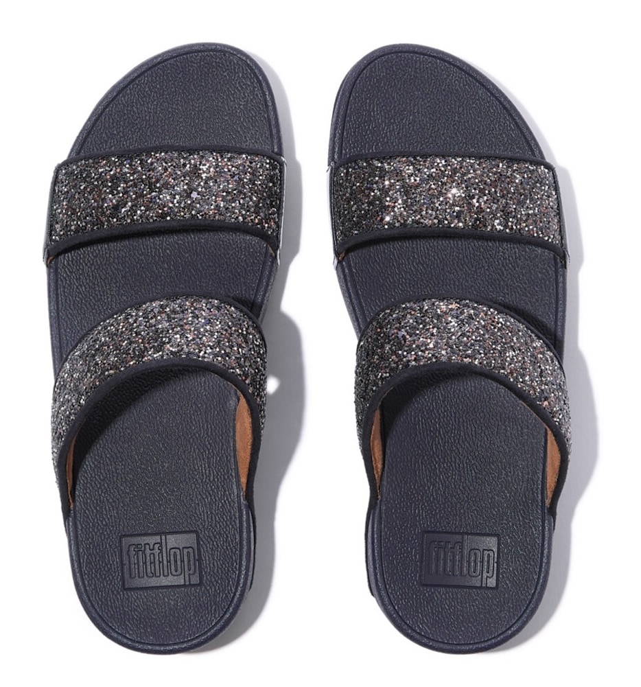 Fitflop Pantolette »LULU MULTI-TONAL GLITTER«, Badeschuh, Slides, Sandale mit Glitter