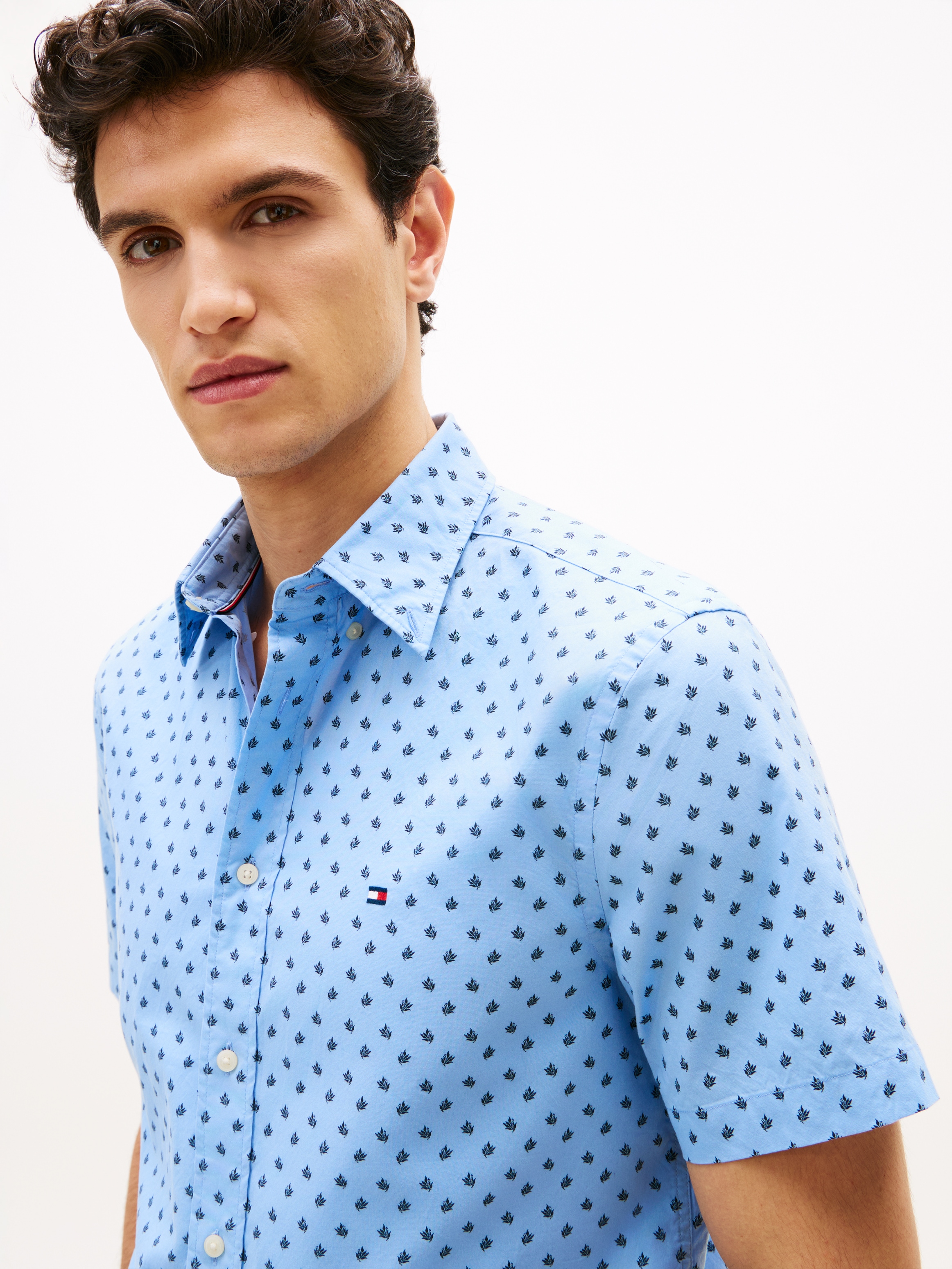 Tommy Hilfiger Kurzarmhemd »FLEX POPLIN PRINT Regular Fit«