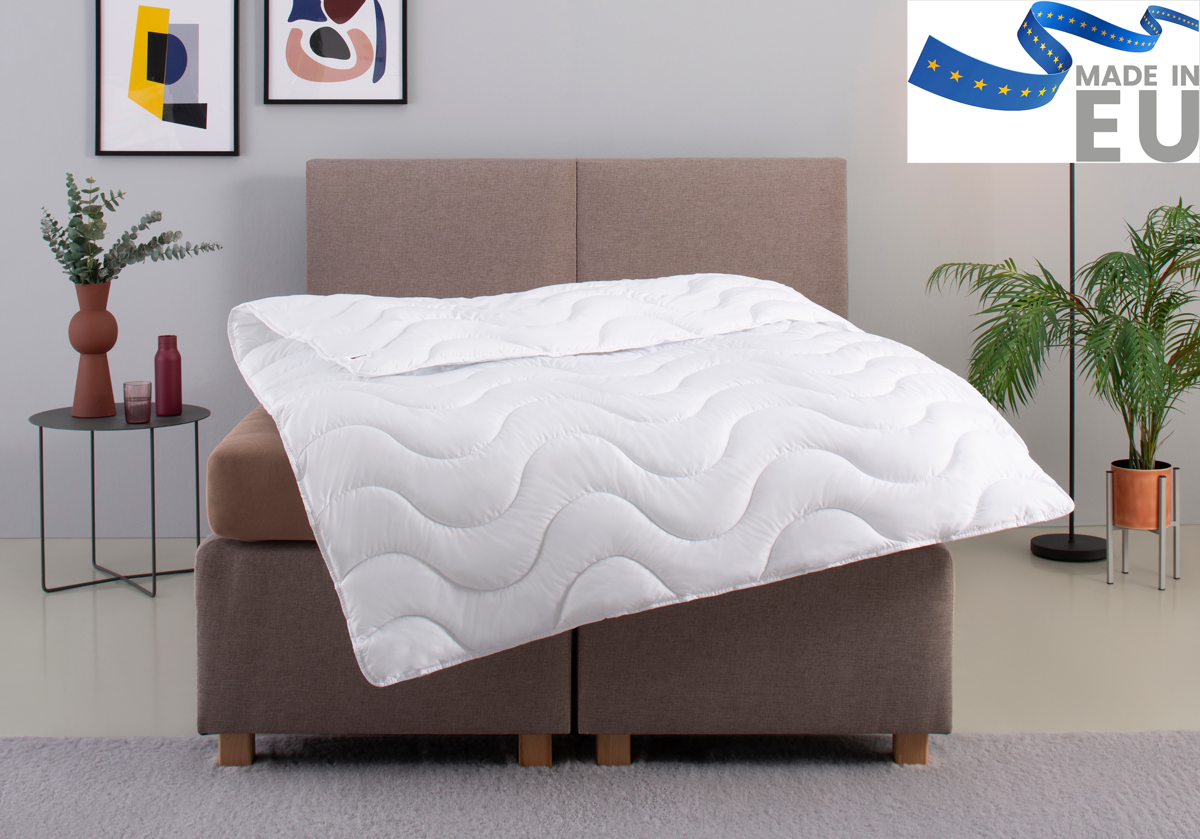 my home Microfaserbettdecke "Mailo Bettdecke 135x200 cm, 155x220 cm" leicht günstig online kaufen