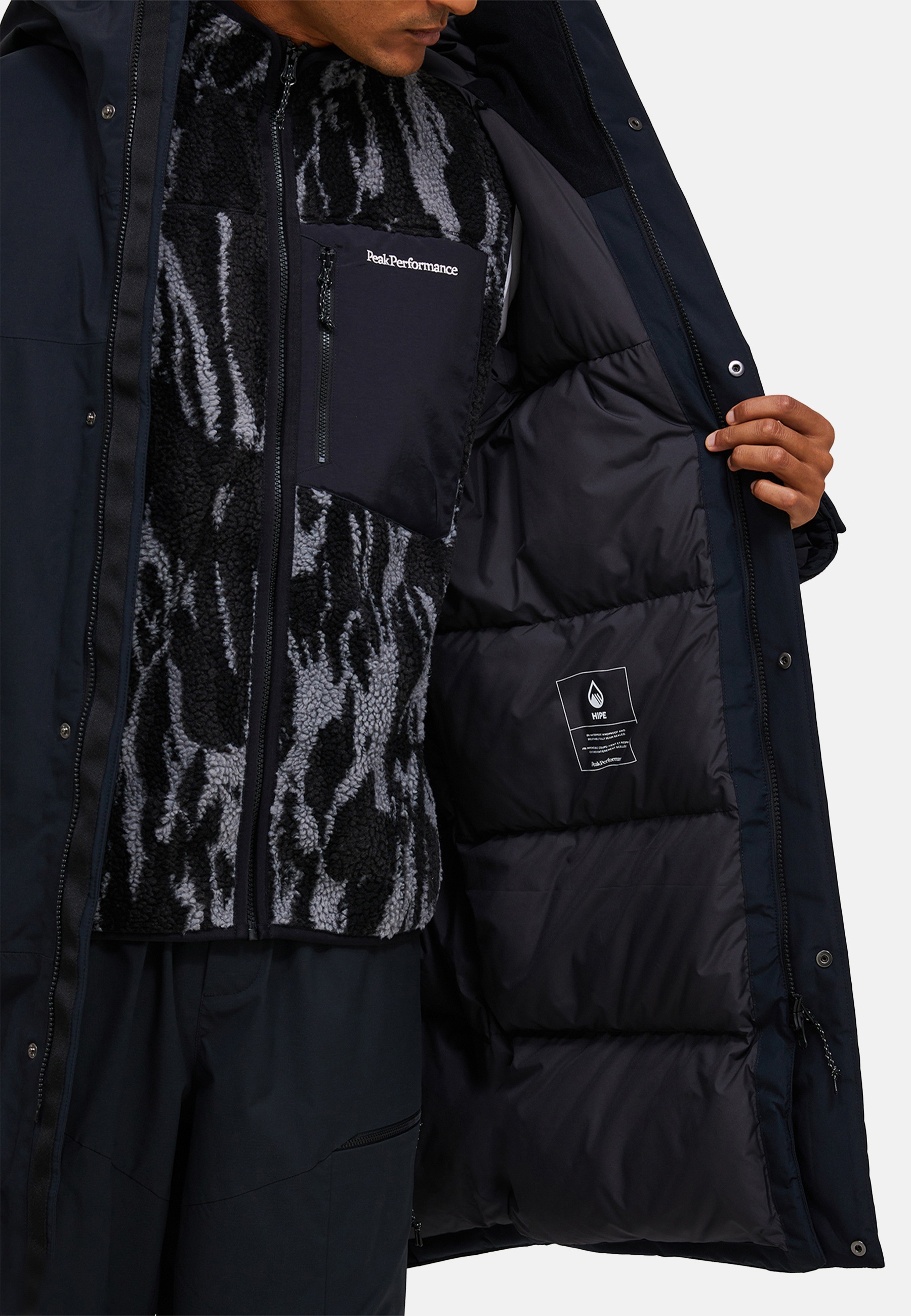 Peak Performance Daunenmantel »M Treeline Hipe® 2l Down Shell Parka« wasserabweisend