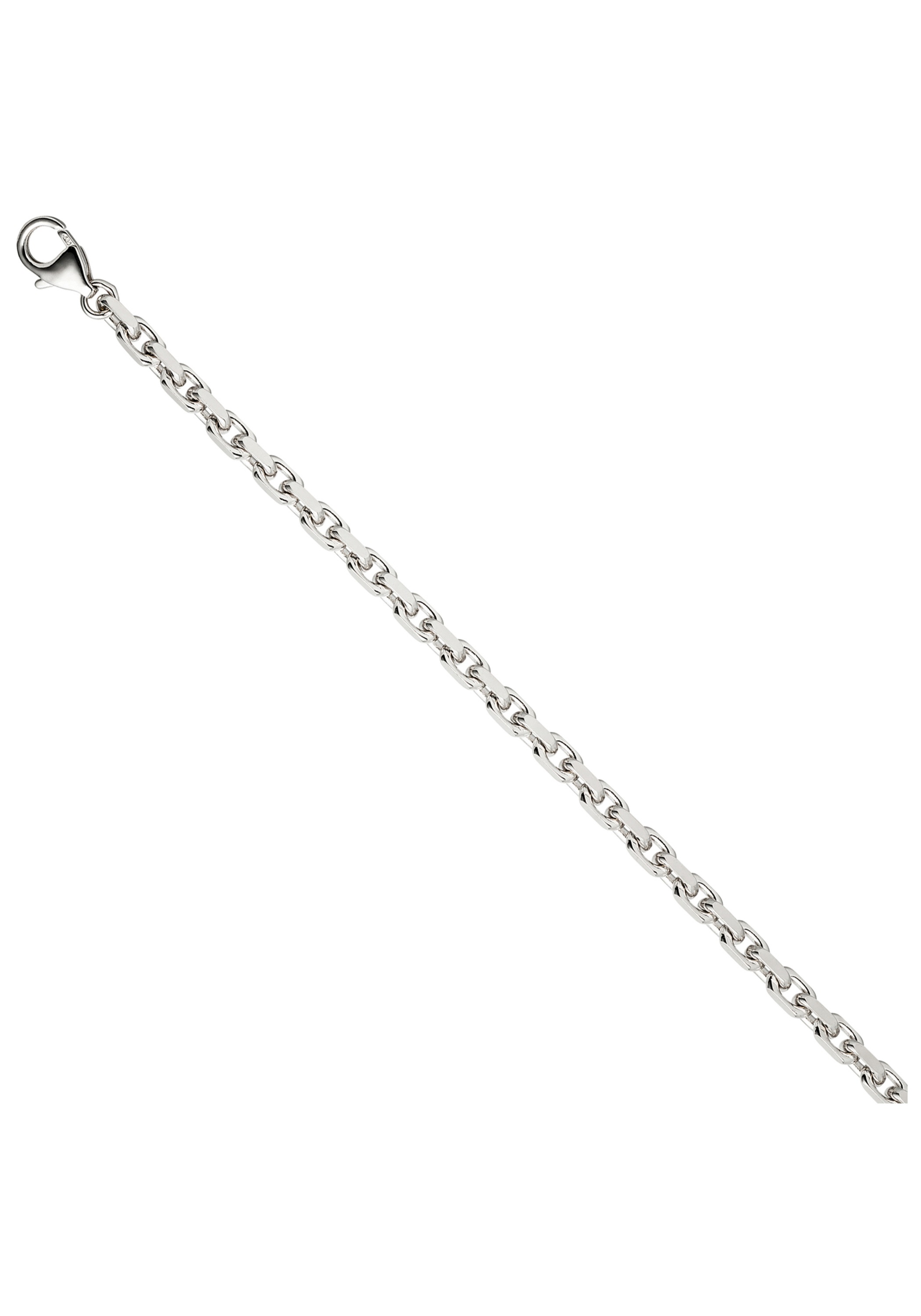 JOBO Goldarmband, Ankerarmband 585 Weißgold diamantiert 21 cm