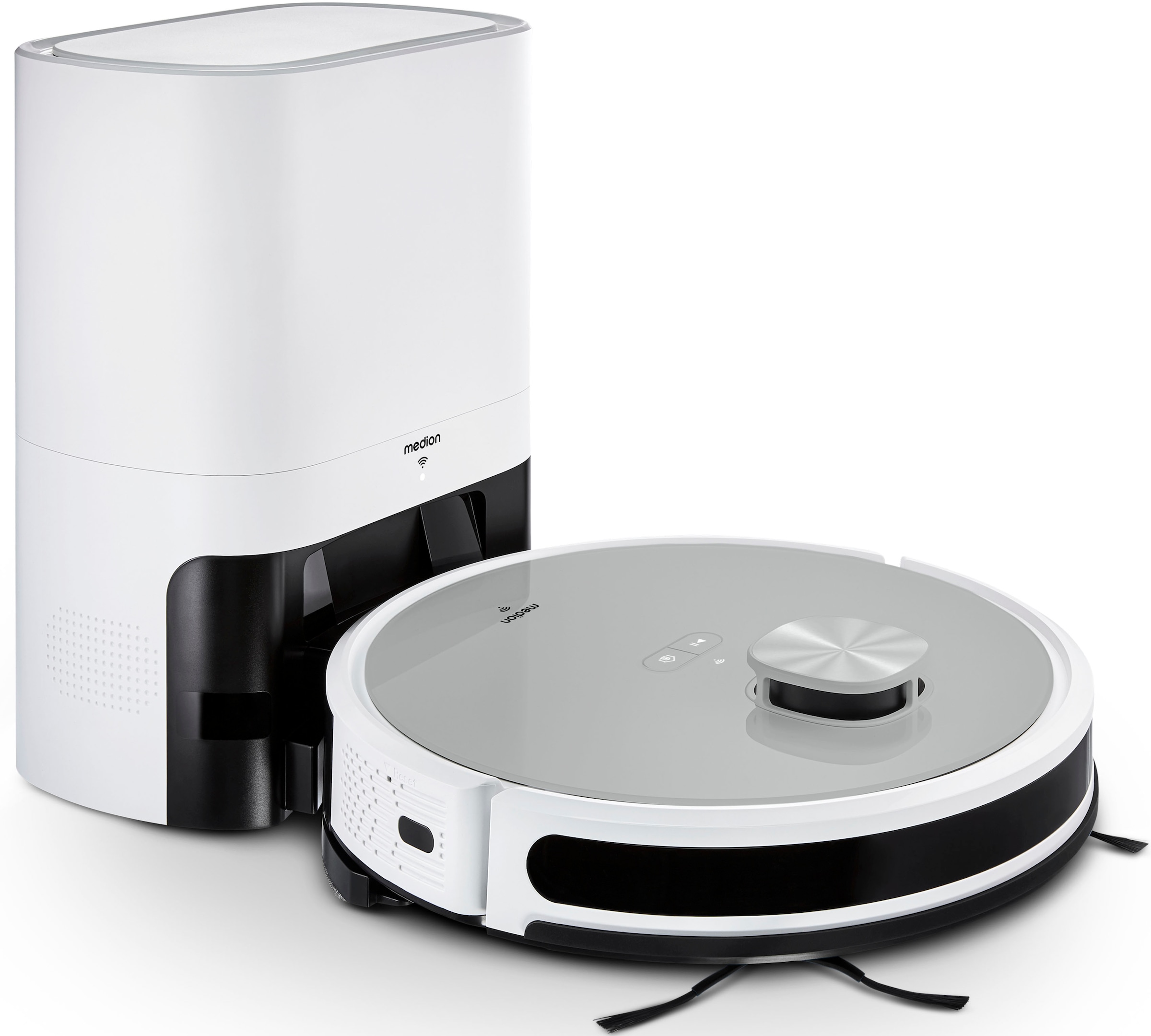 Medion Saugroboter "mit Wischfunktion X21 SW+ (MD 11500), Lasernavigation," günstig online kaufen
