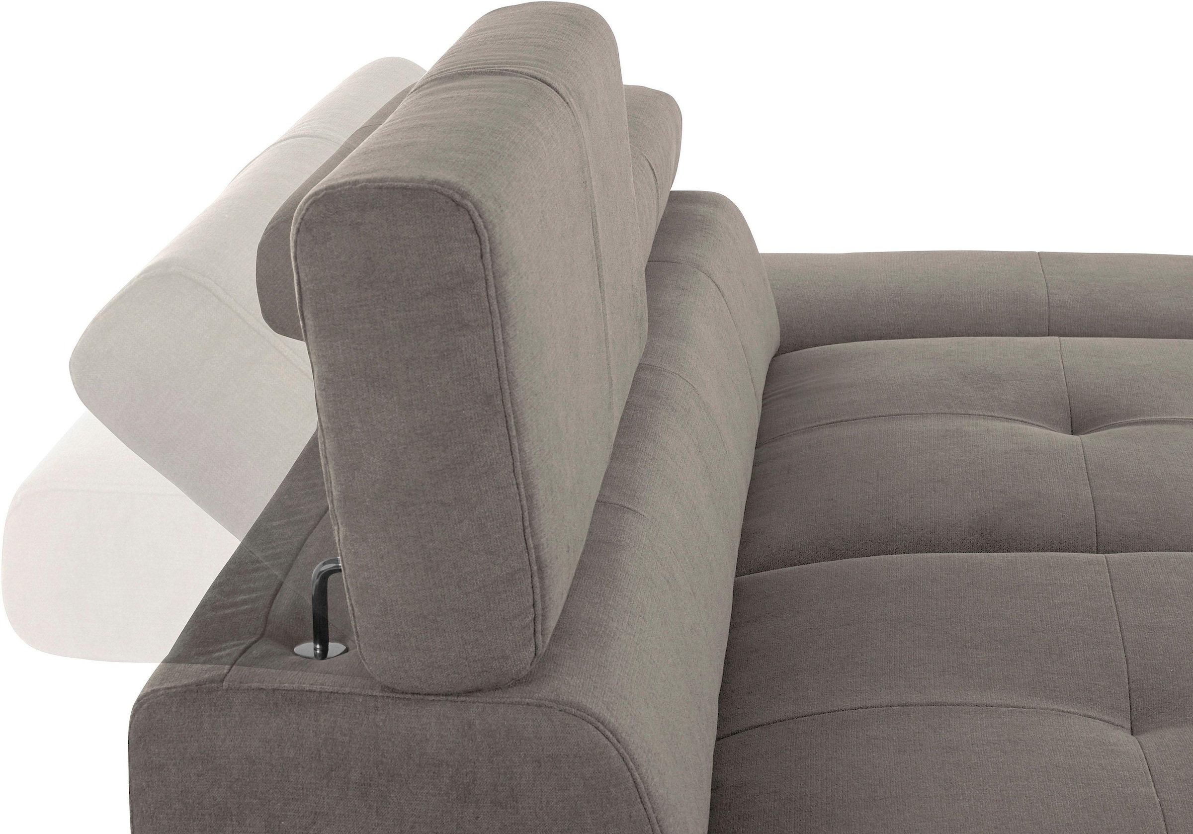 COTTA 3-Sitzer »Enterprise«, Big-Sofa, mit Armteilverstellung & Kopfteilverstellung