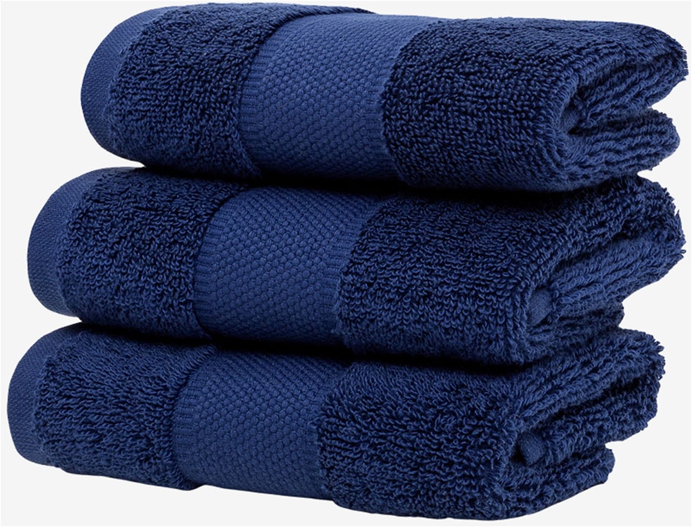 Wolkenfeld Gästehandtücher "Premium Low-Twist Baumwolle 550 g/m² – 3 Gästeh günstig online kaufen