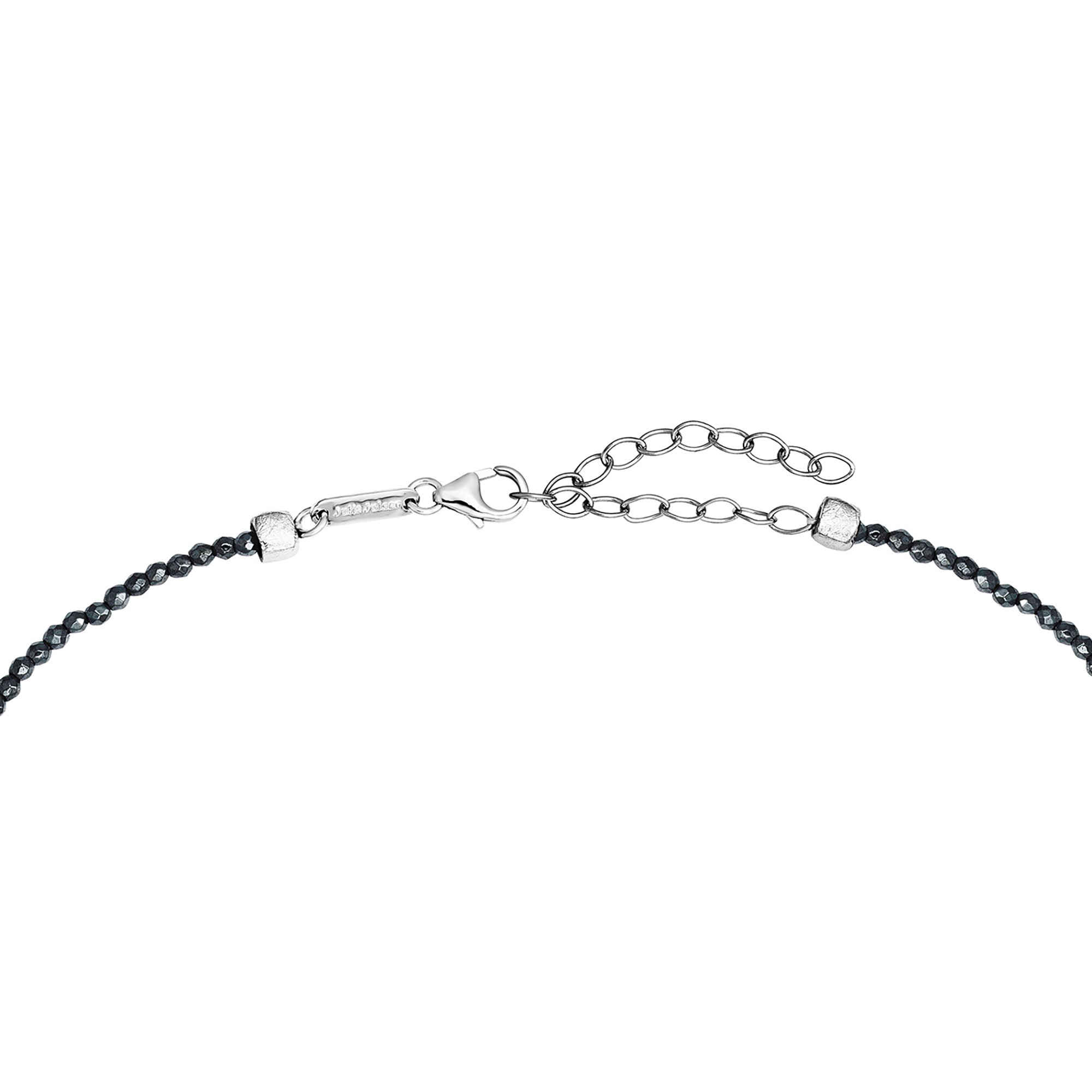 Julie Julsen Collierkettchen »925/- Sterling Silber rhodiniert Hämatit grau 43 cm«