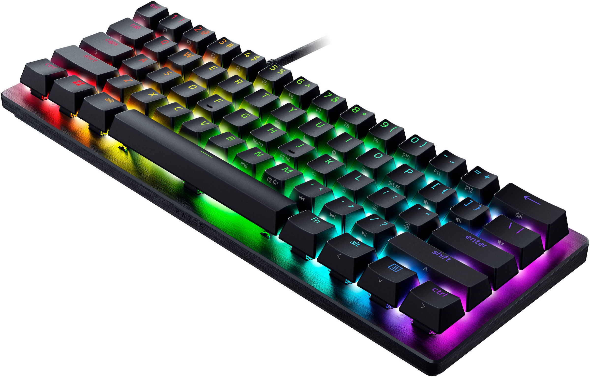 RAZER Gaming-Tastatur »Huntsman V3 Pro Mini DE Layout«, (Funktionstasten-Makrotasten-Profil-Speicher-USB-Anschluss)