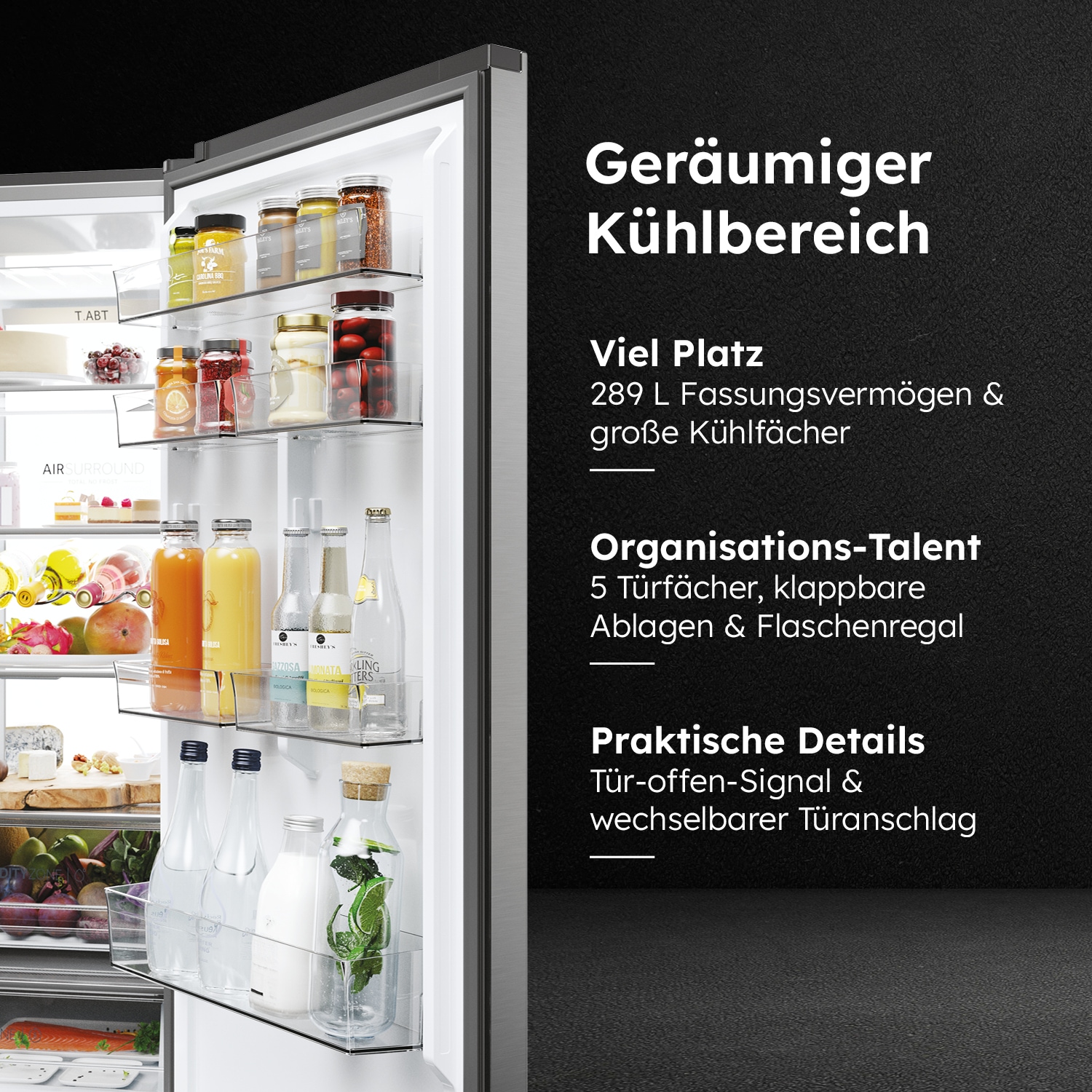 Haier Kühl-/Gefrierkombination 2D 60 Series 7 »HDPW7620AANPK«, Absolut effizient: Nur 92 kWh jährlicher Energieverbrauch