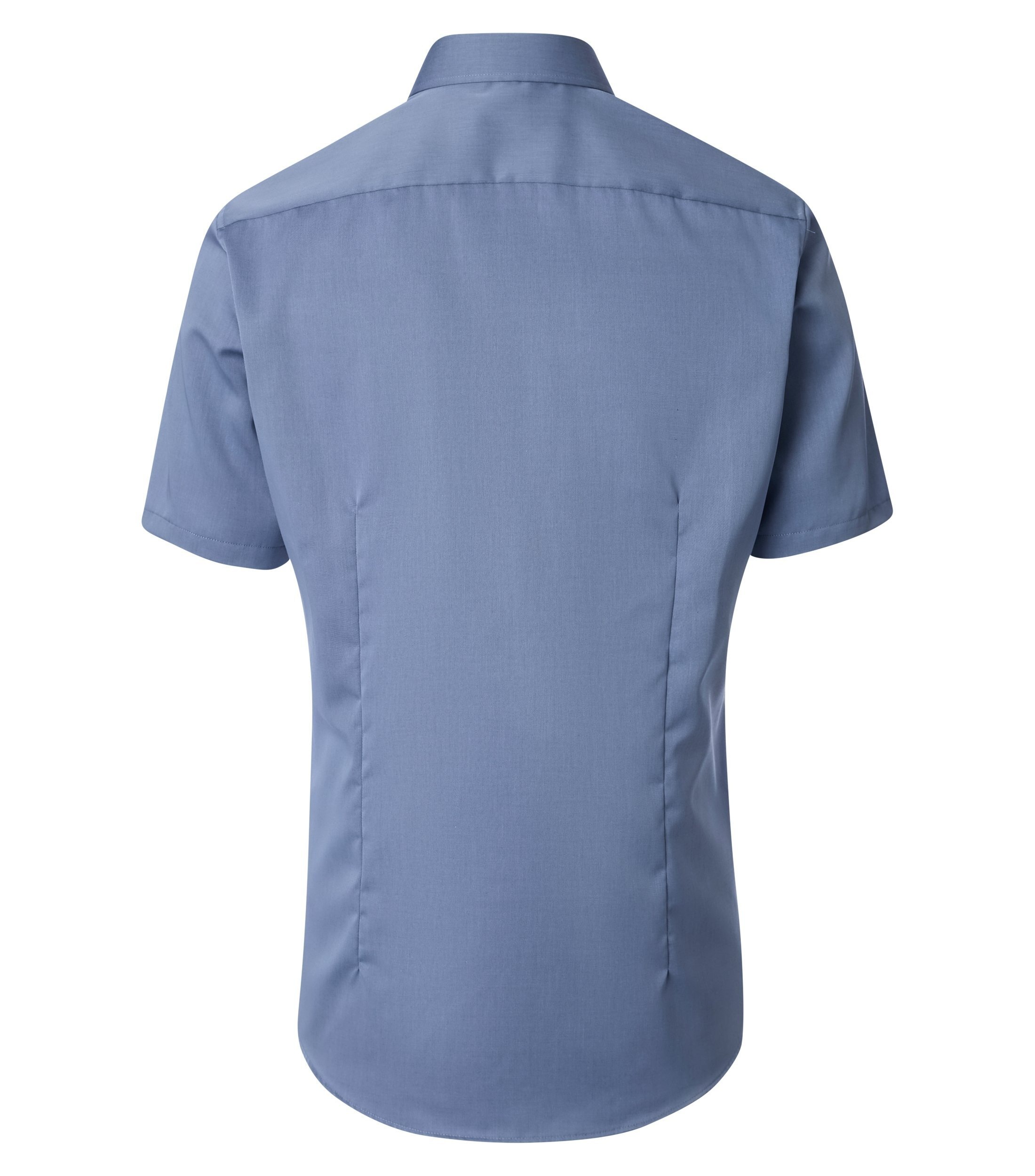 Businesshemd VENTI "VENTI Businesshemd Kurzarm uni", Herren, Gr. 42, Normalgrößen, blau, 100% Baumwolle, unifarben, schmal, Hemden 2