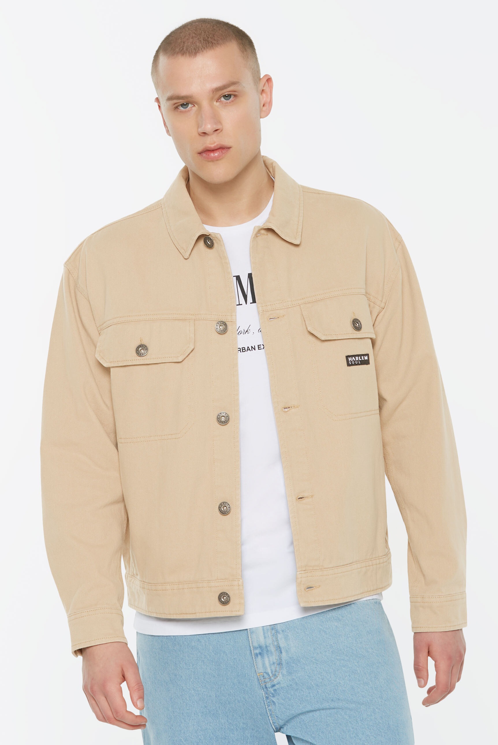 Harlem Soul Jeansjacke ohne Kapuze